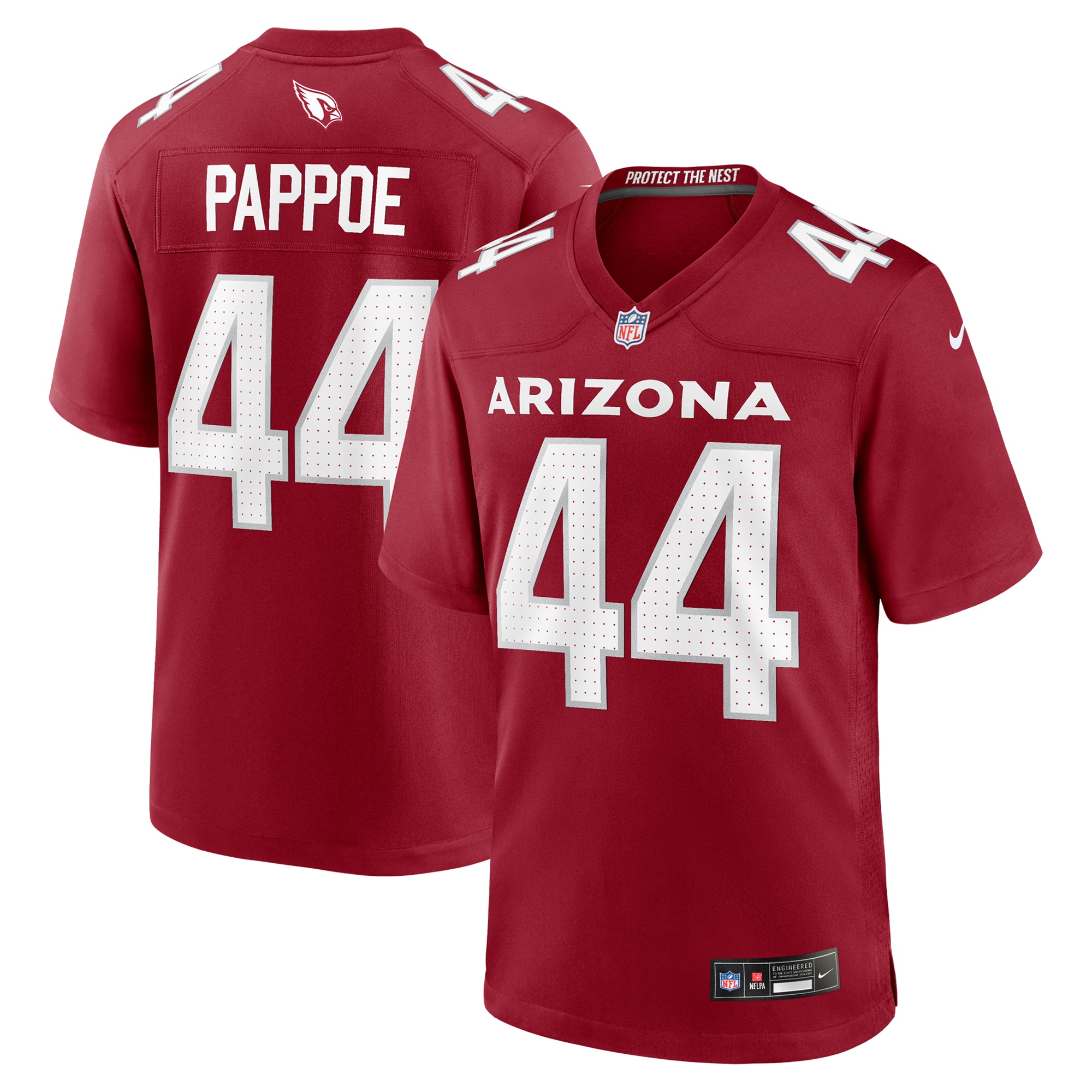 Men's Arizona Cardinals Owen Pappoe Cardinal Team Game Jersey Js3571