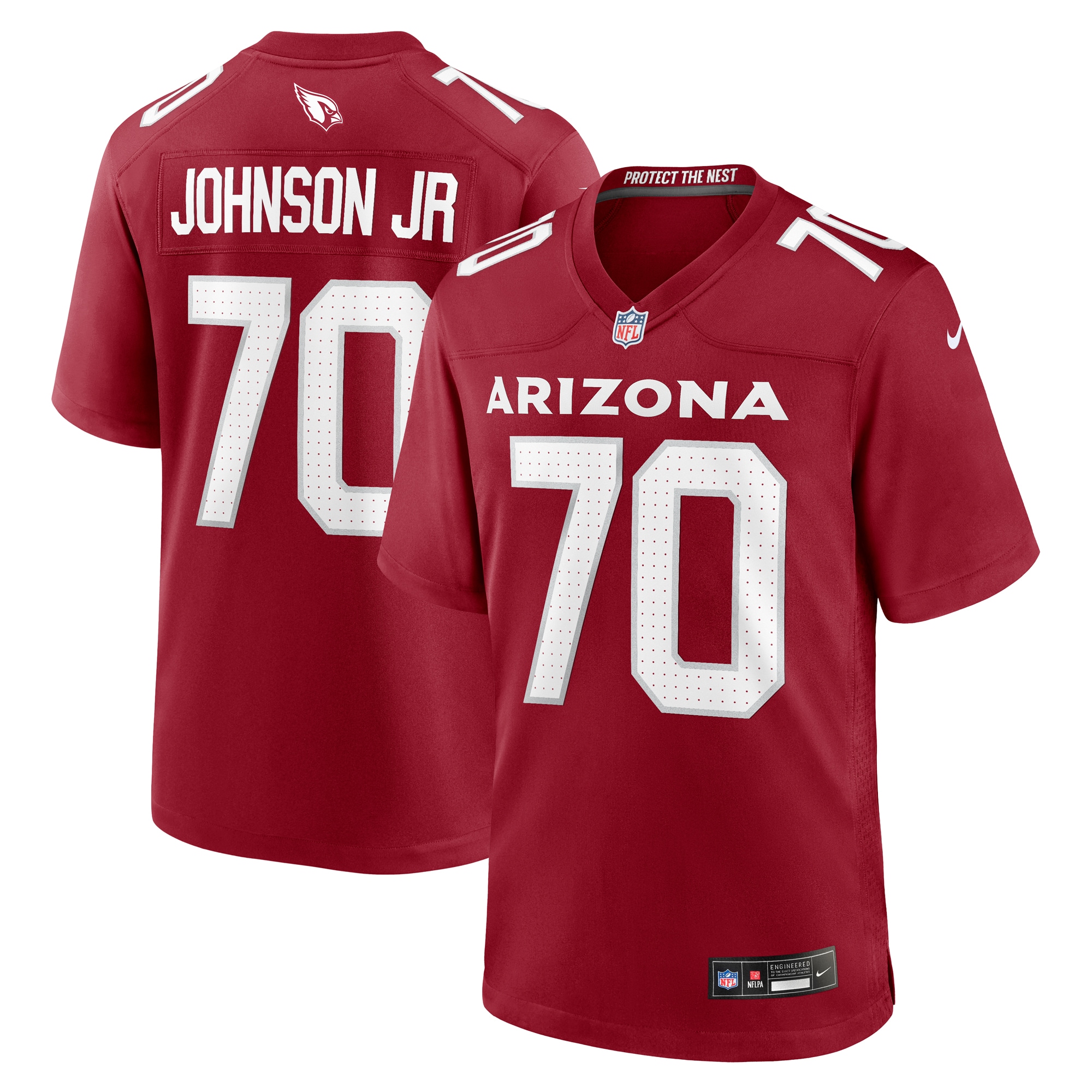 Men's Arizona Cardinals Paris Johnson Jr. Cardinal Game Jersey Js4926