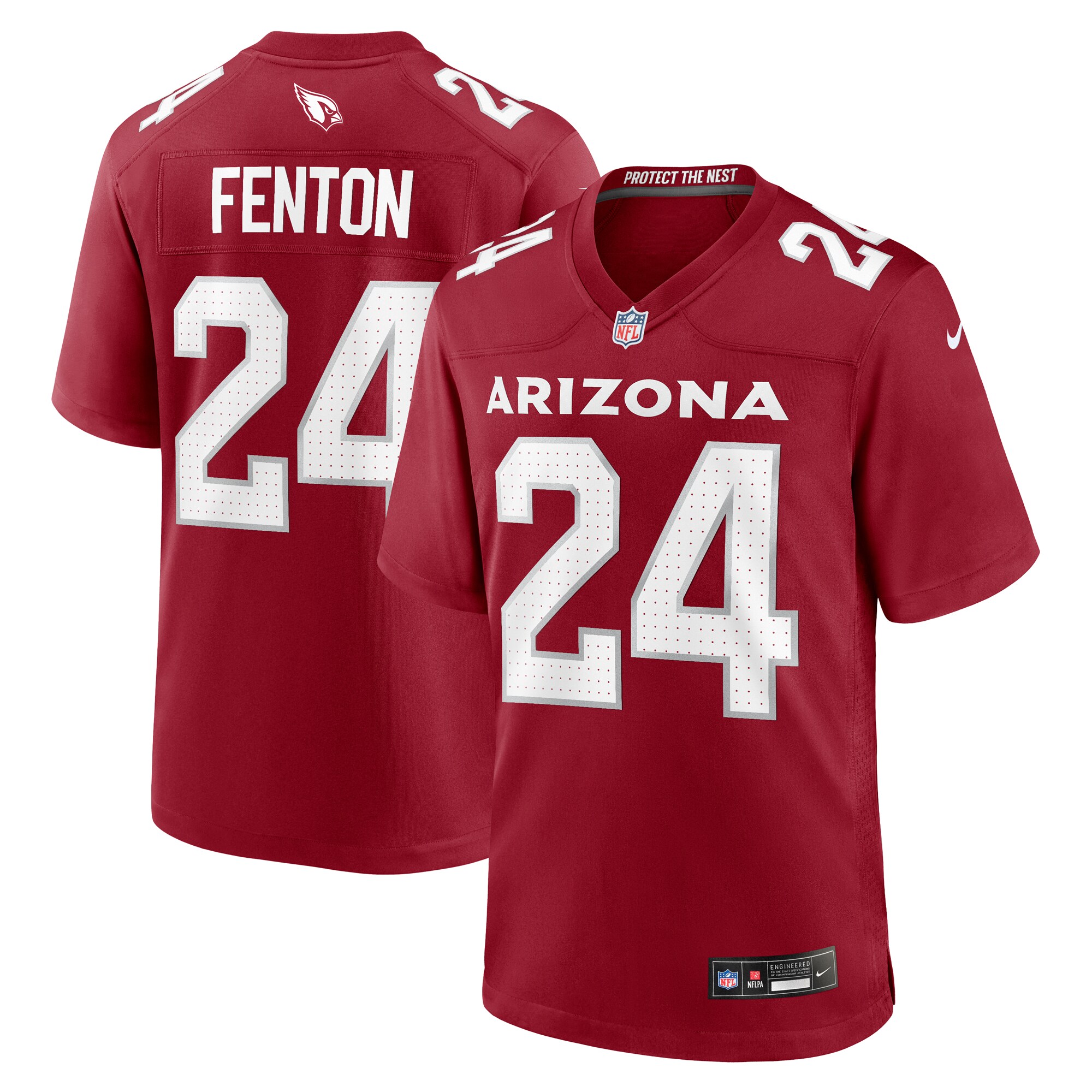 Men's Arizona Cardinals Rashad Fenton Cardinal Game Player Jersey Js6658