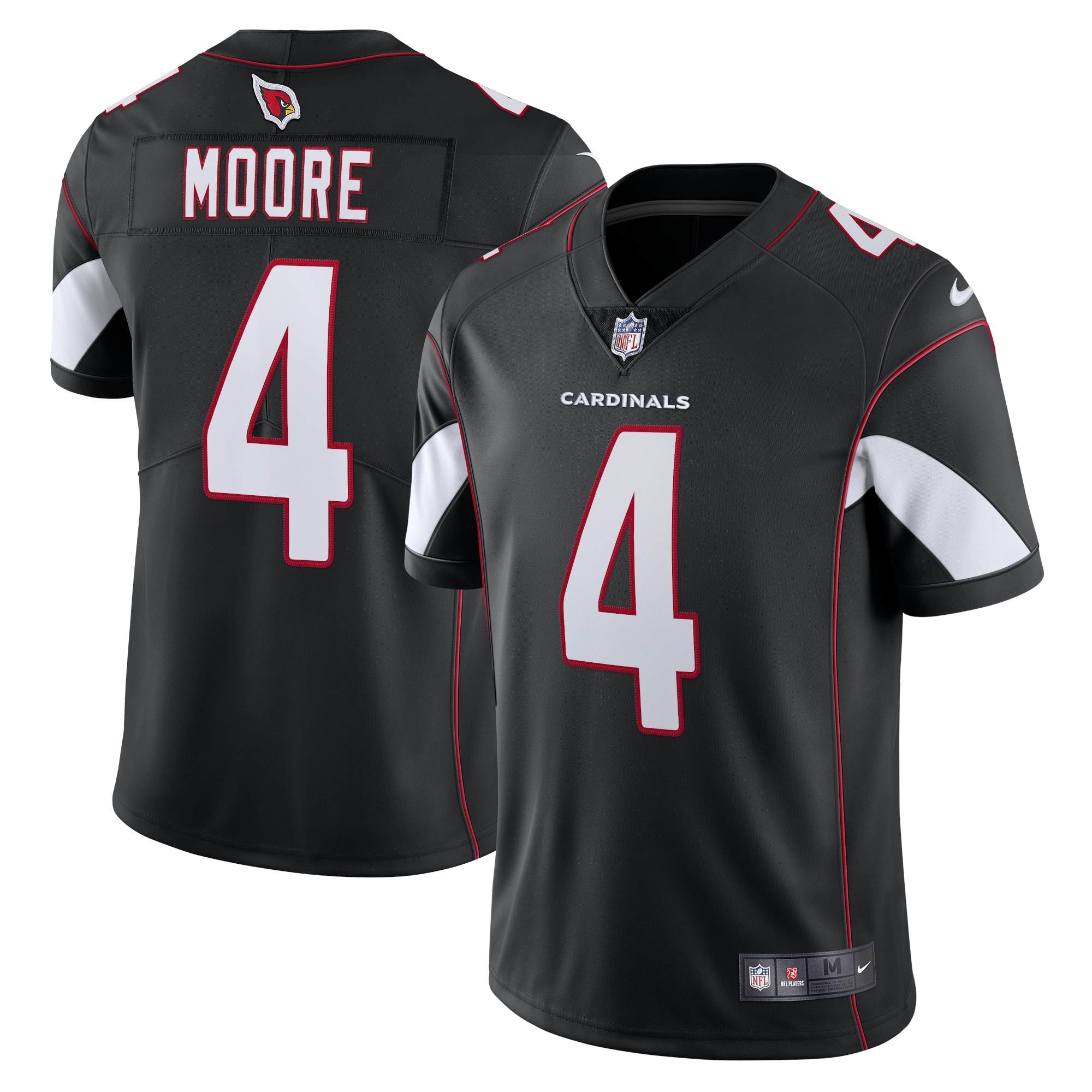Men's Arizona Cardinals Rondale Moore Black Alternate Vapor Limited Jersey Js3324