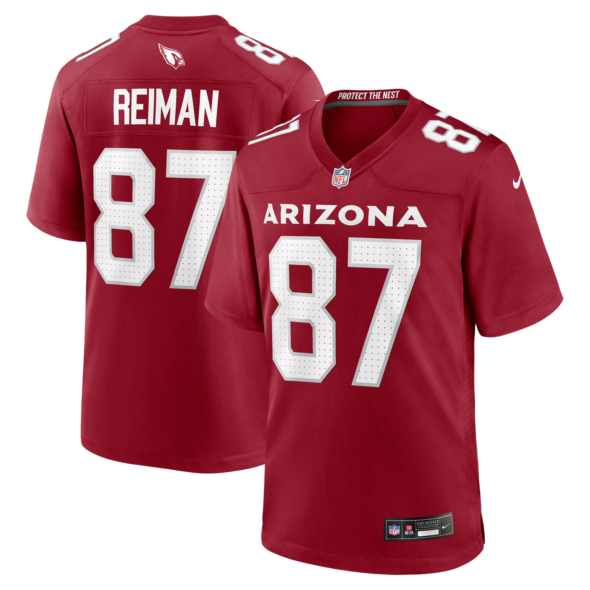 Men's Arizona Cardinals Tip Reiman Cardinal Team Game Jersey Js5536