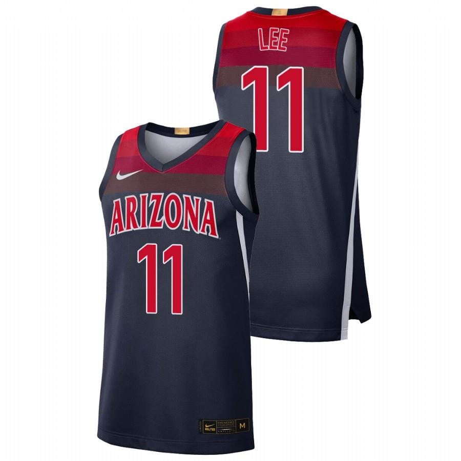 Men's Arizona Wildcats 11 Navy Ira Lee College Baketball Limited Jersey