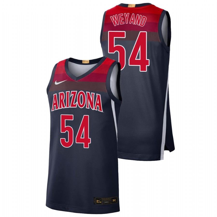 Men's Arizona Wildcats 54 Navy Matt Weyand College Baketball Limited Jersey