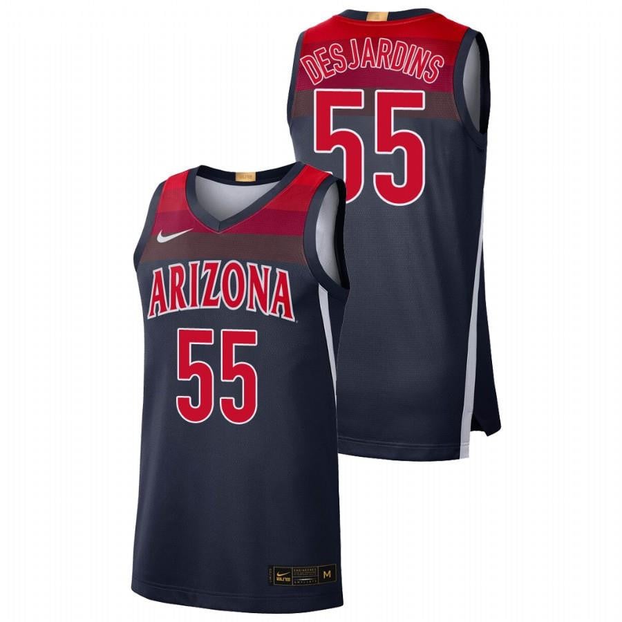 Men's Arizona Wildcats 55 Navy Jake Desjardins College Baketball Limited Jersey