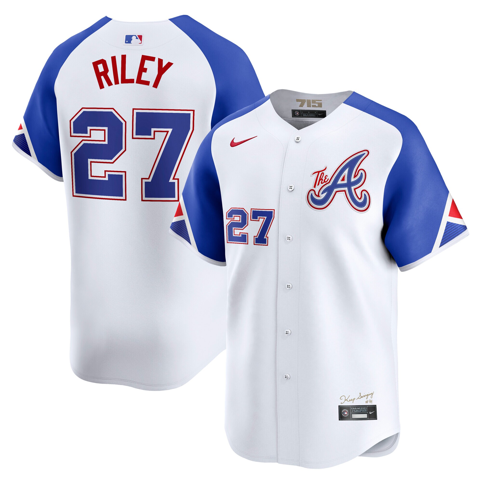 Men's Atlanta Braves Austin Riley White City Connect Limited Player Jersey