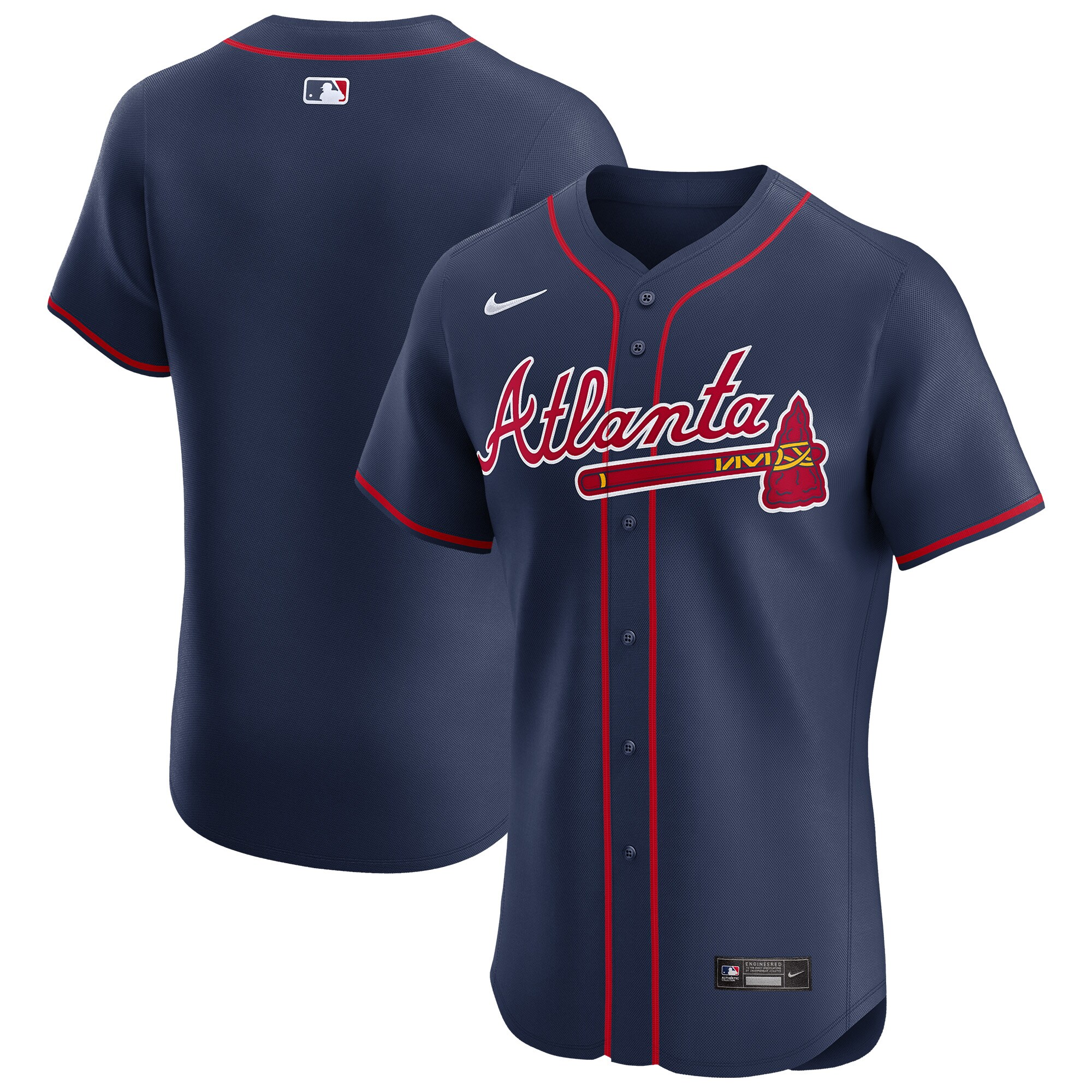 Men's Atlanta Braves Navy Alternate Elite Jersey