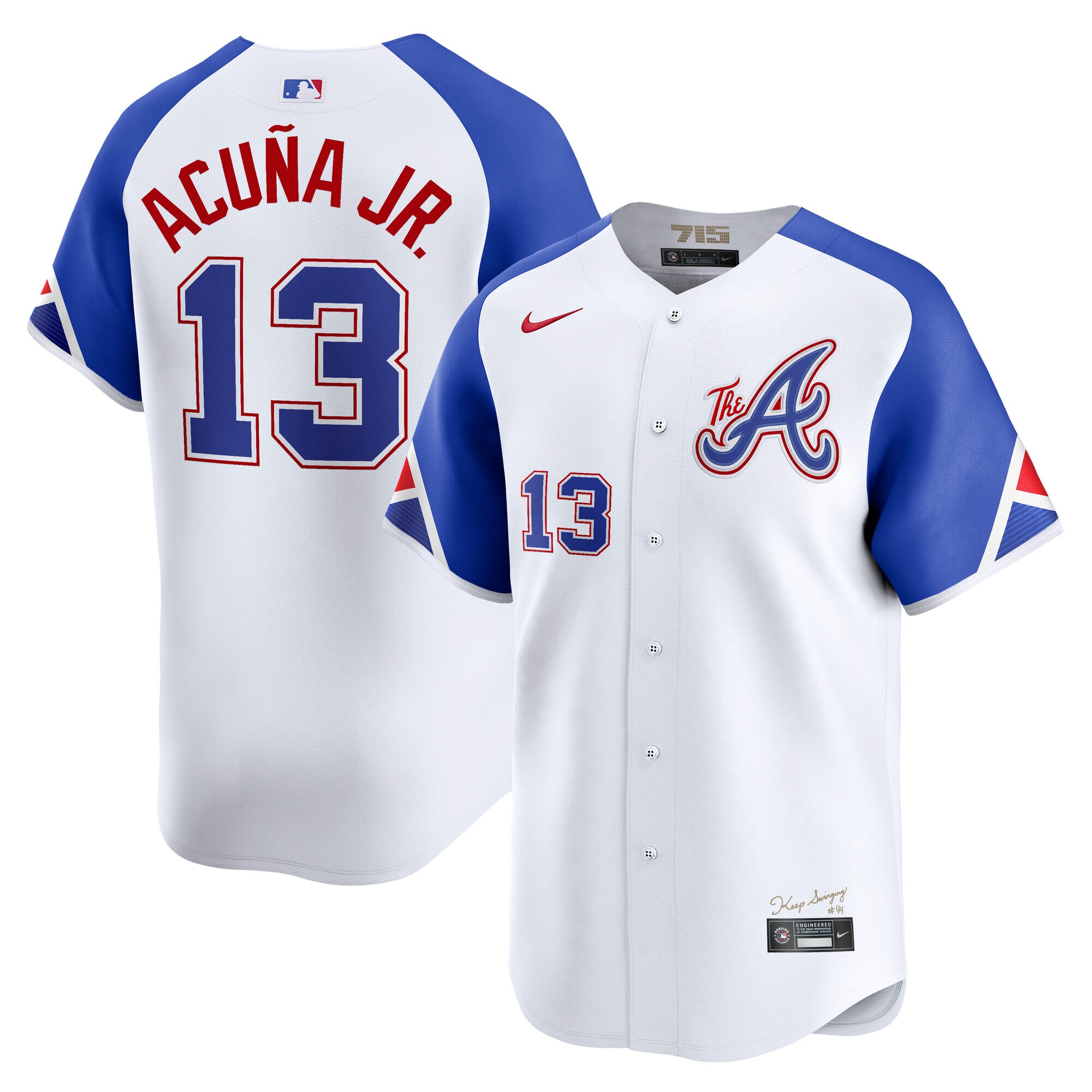Men's Atlanta Braves Ronald Acuna Jr. White City Connect Limited Player Jersey