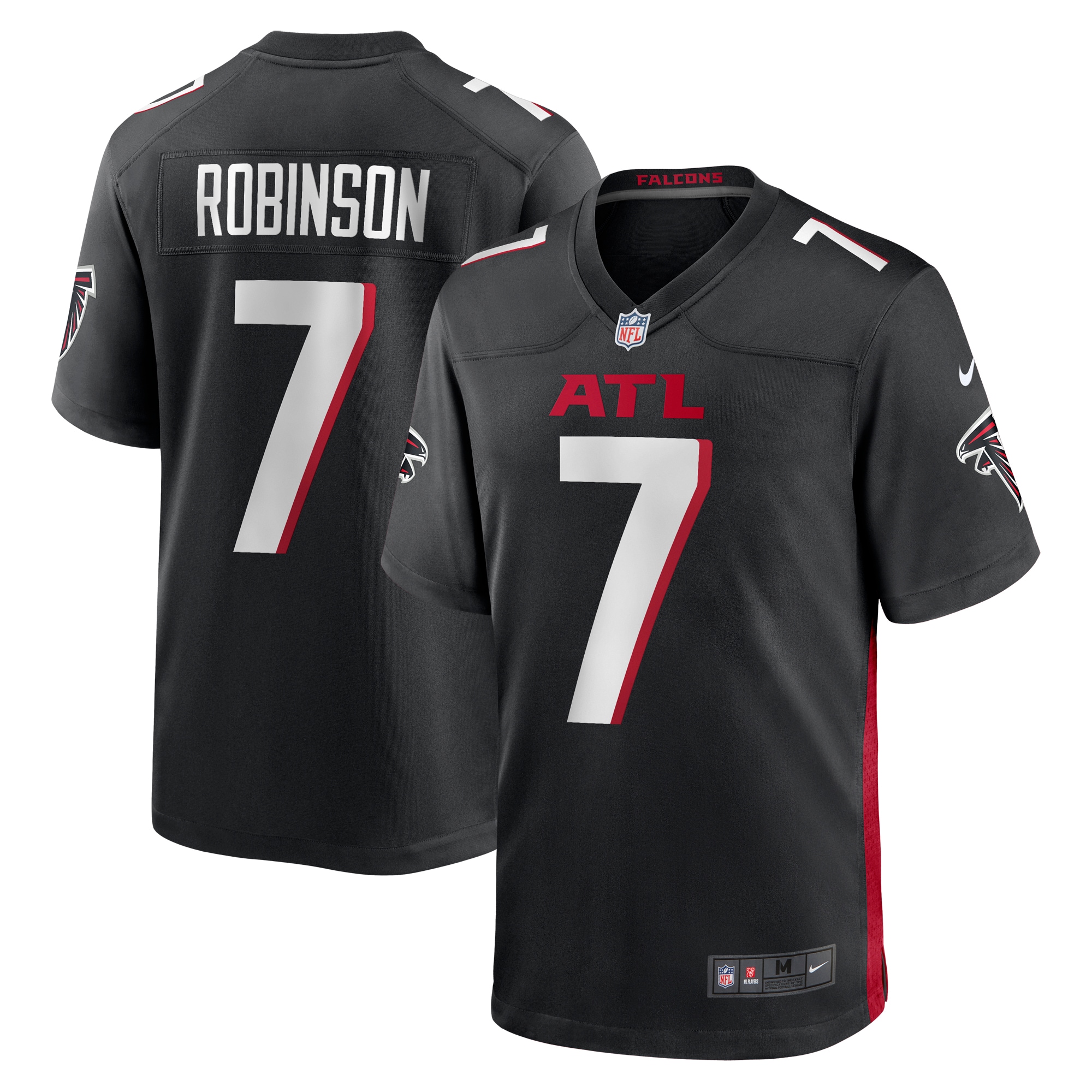 Men's Atlanta Falcons Bijan Robinson Black Game Jersey Js3096