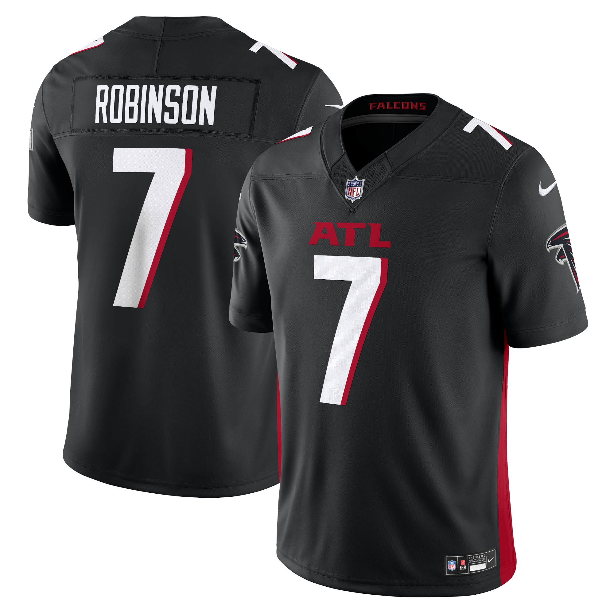 Men's Atlanta Falcons Bijan Robinson Black Vapor F.u.s.e. Limited Jersey Js7397