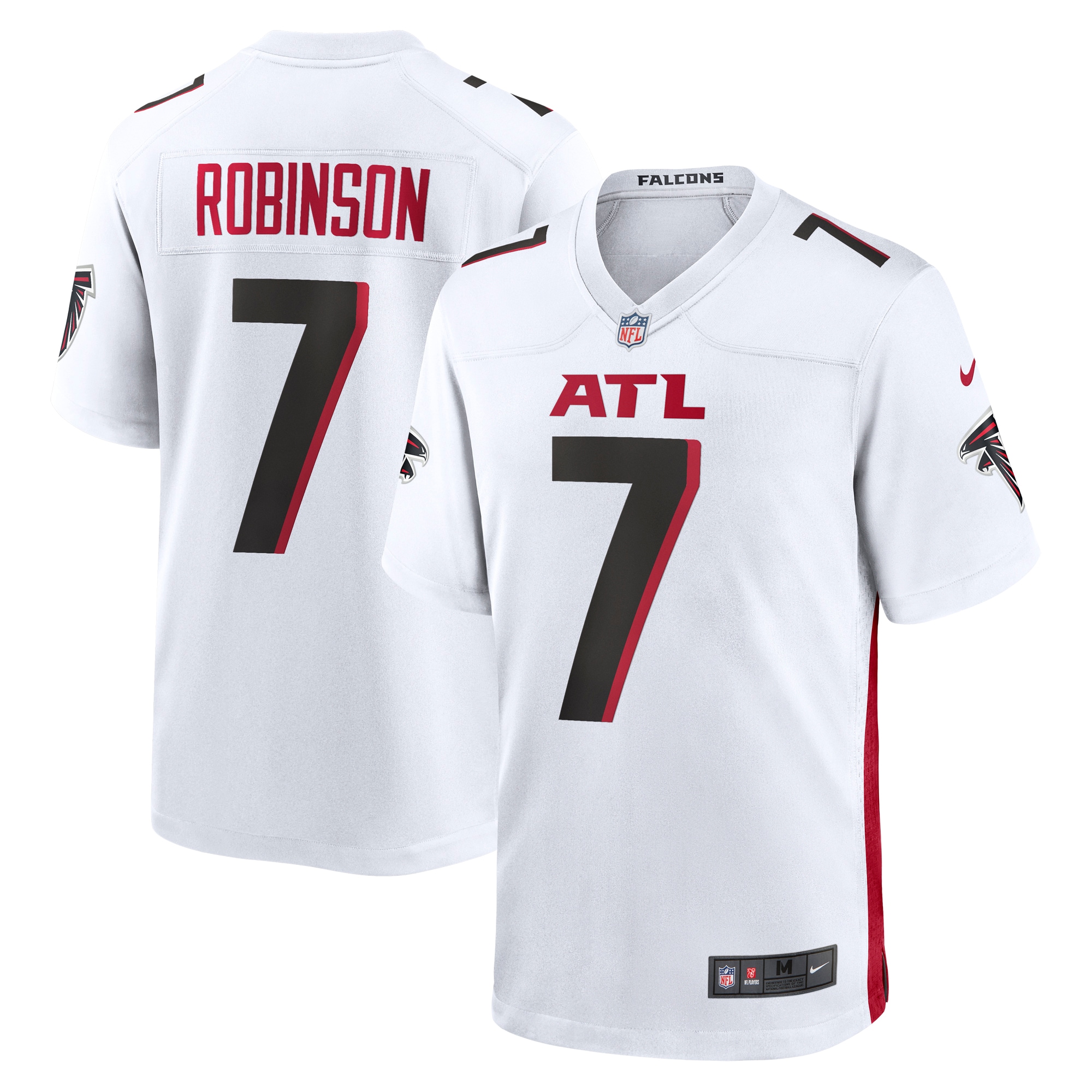 Men's Atlanta Falcons Bijan Robinson White Game Jersey Js5172