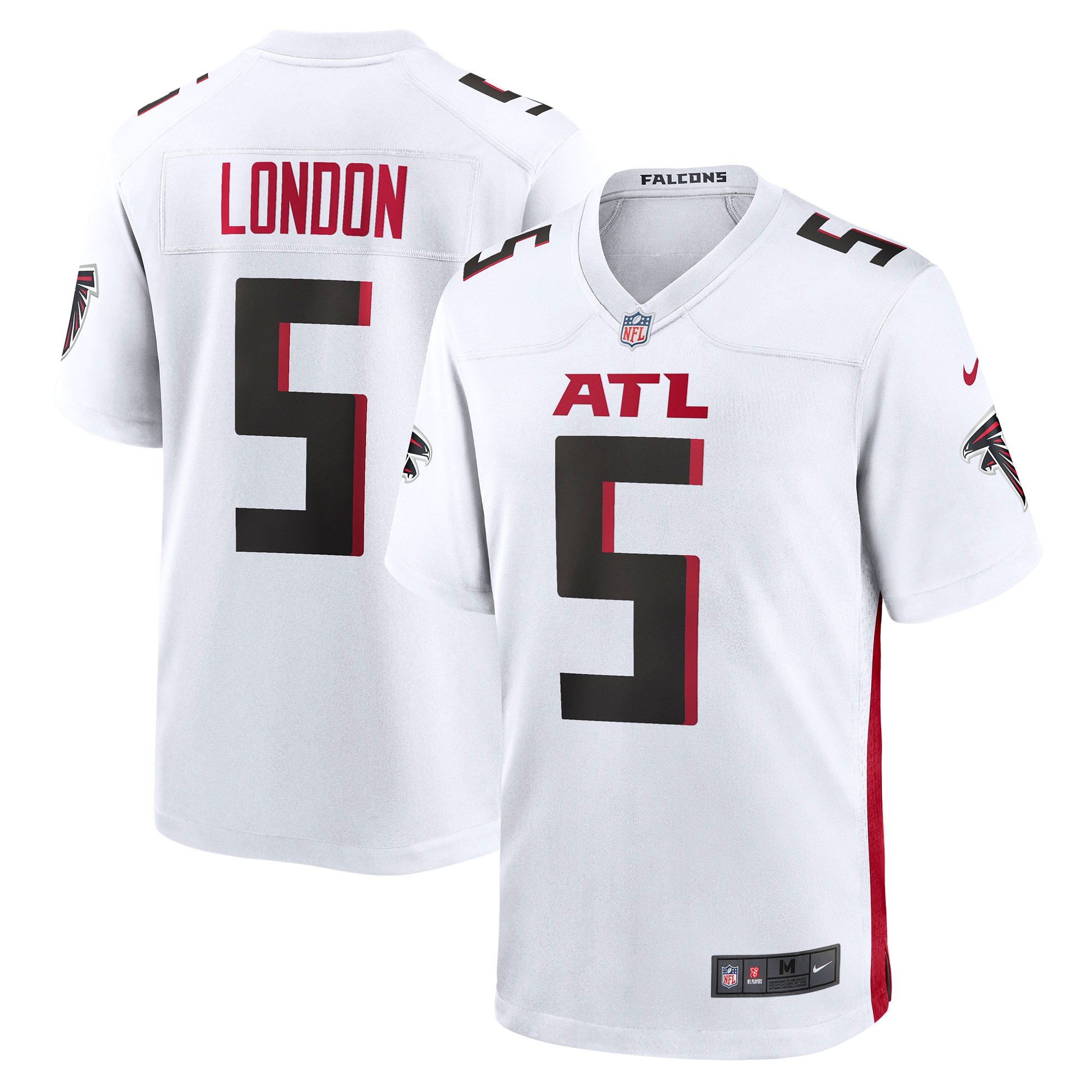 Men's Atlanta Falcons Drake London White Away Game Player Jersey Js1906
