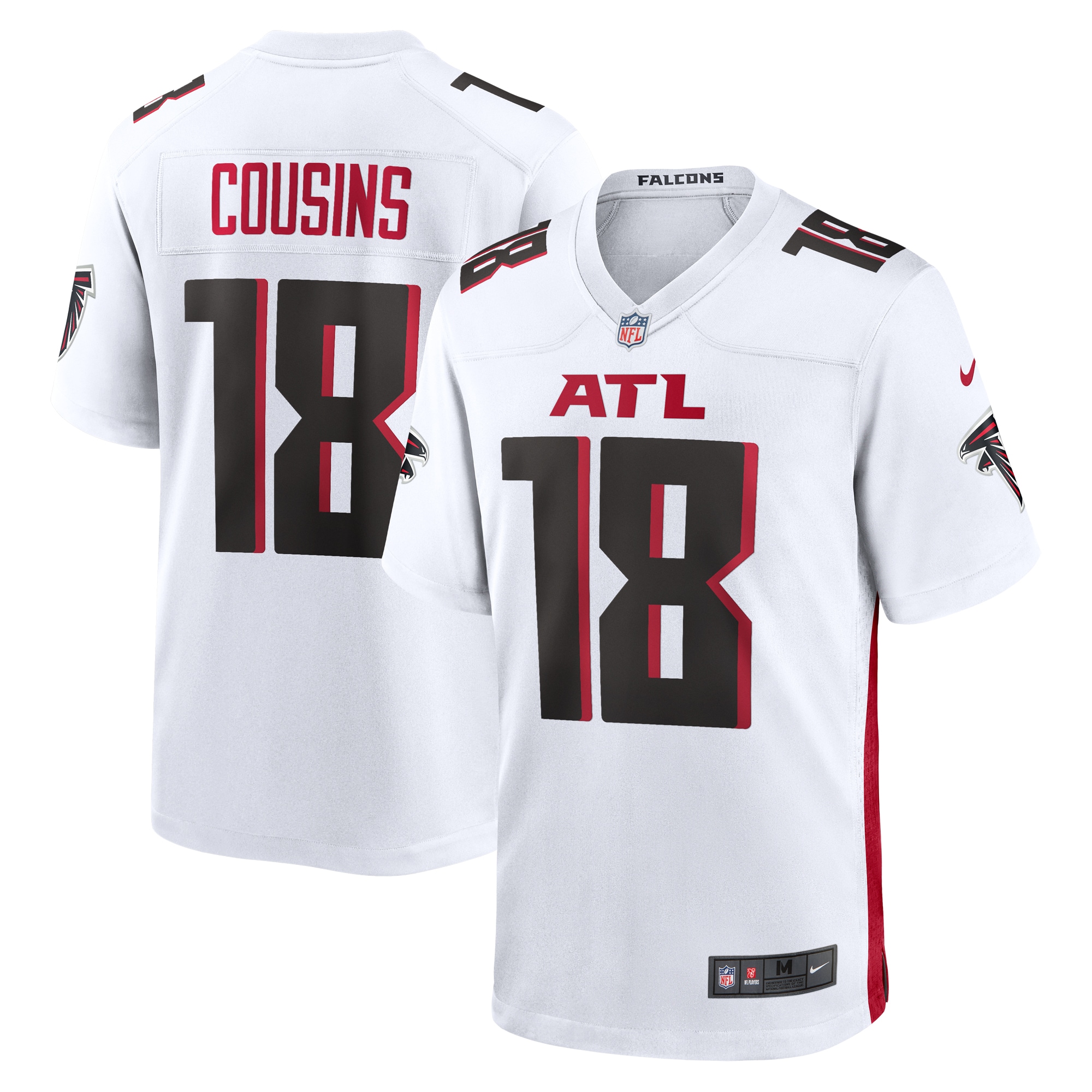 Men's Atlanta Falcons Kirk Cousins White Game Player Jersey Js4302