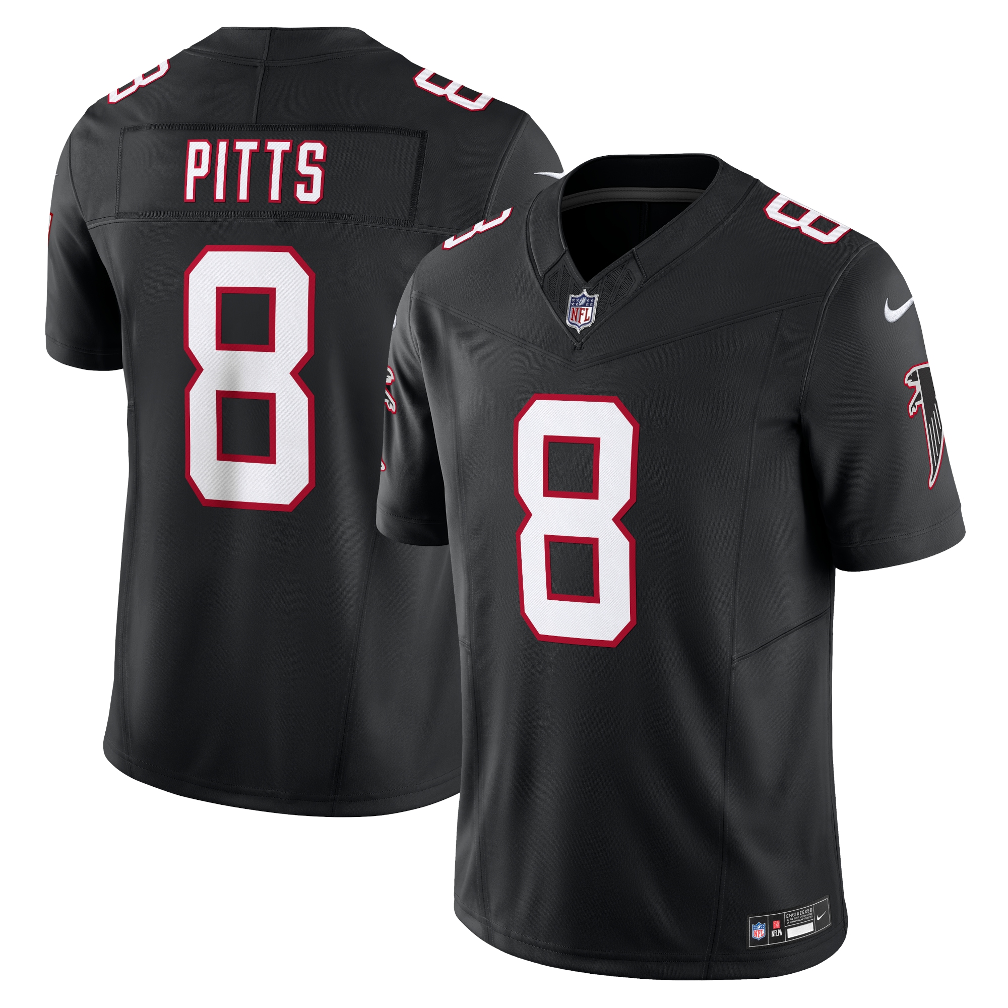 Men's Atlanta Falcons Kyle Pitts Black Vapor F.u.s.e. Limited Jersey Js6219