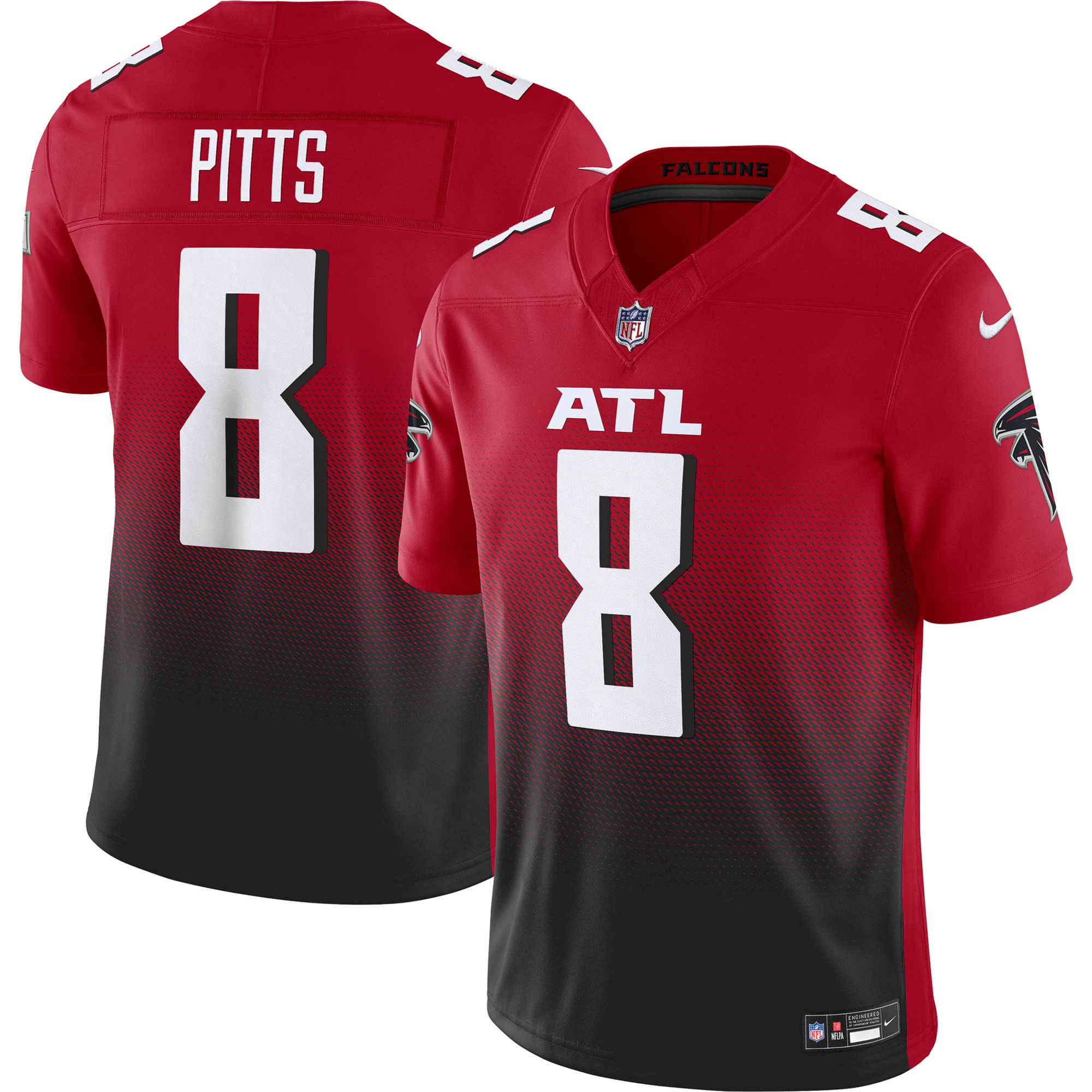 Men's Atlanta Falcons Kyle Pitts Red Vapor F.u.s.e. Limited Jersey Js5307