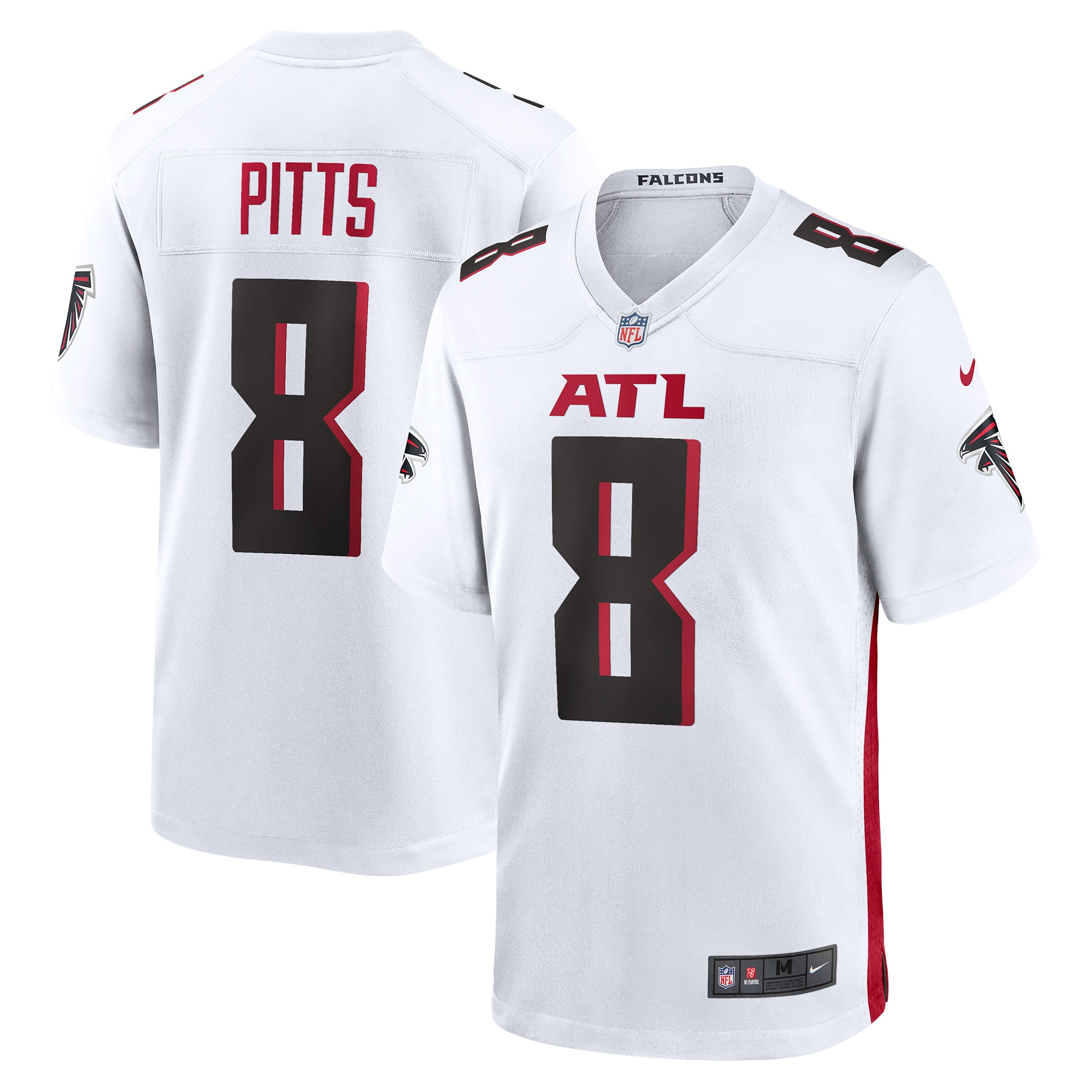 Men's Atlanta Falcons Kyle Pitts White Game Player Jersey Js6586