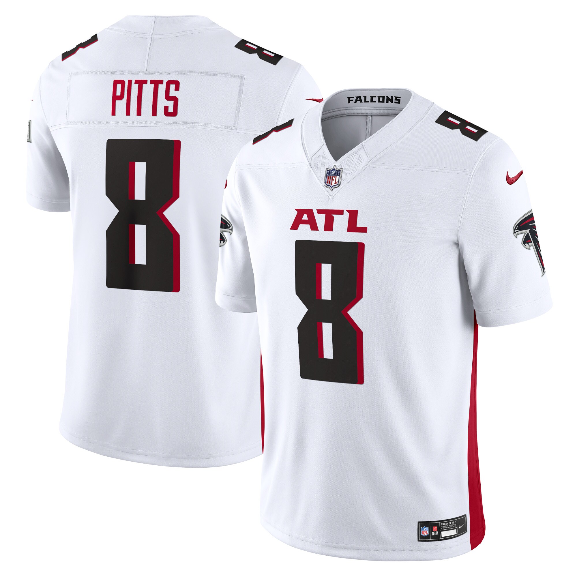 Men's Atlanta Falcons Kyle Pitts White Vapor F.u.s.e. Limited Jersey Js8708