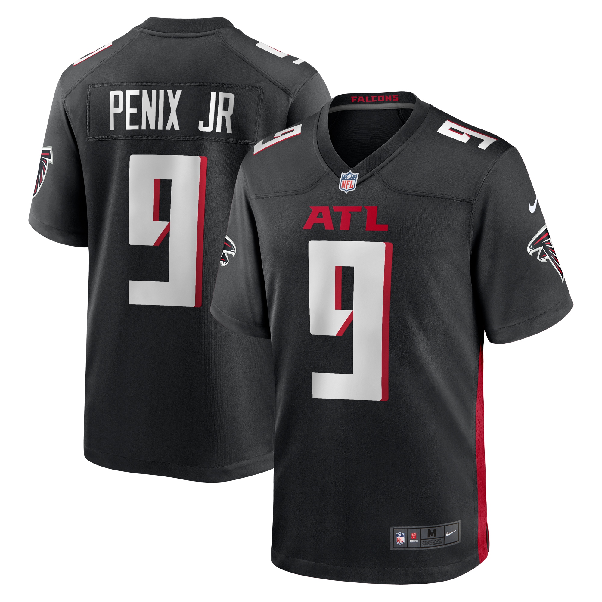 Men's Atlanta Falcons Michael Penix Jr. Black Player Game Jersey Js1672