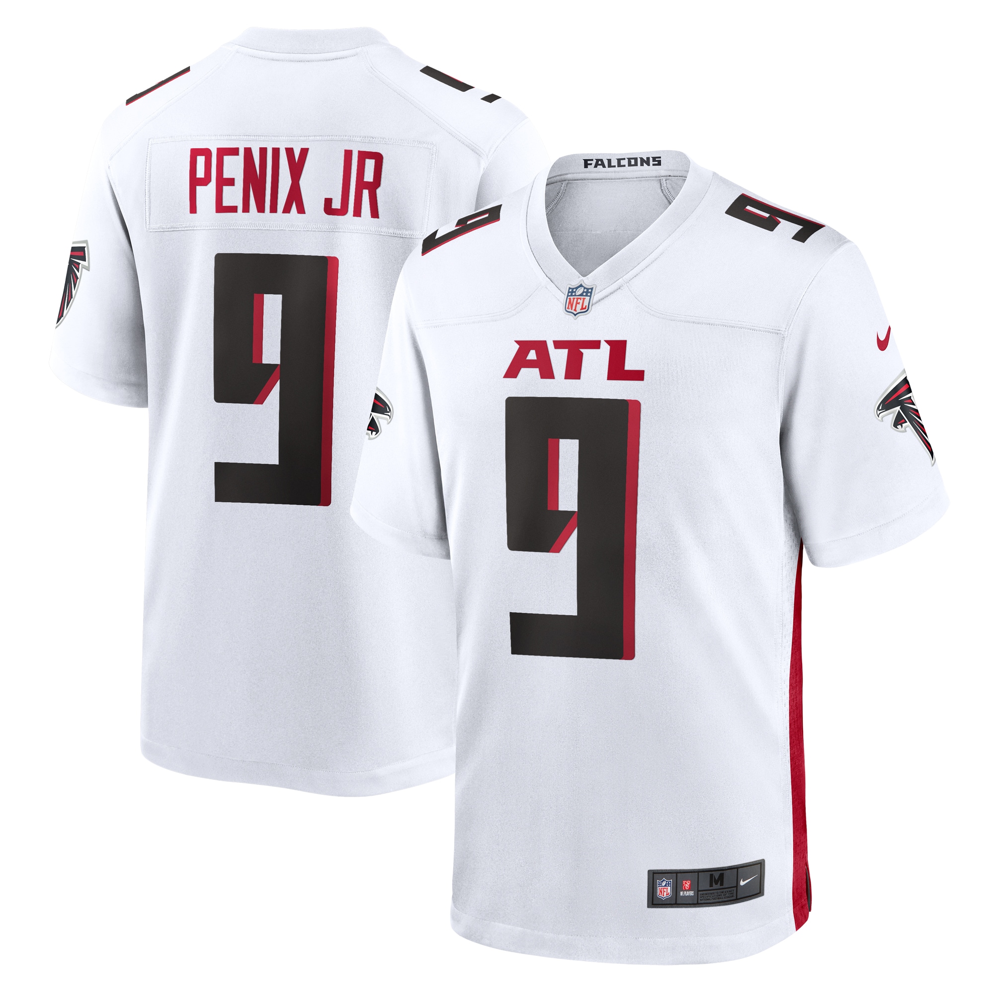 Men's Atlanta Falcons Michael Penix Jr. White Game Jersey Js4041