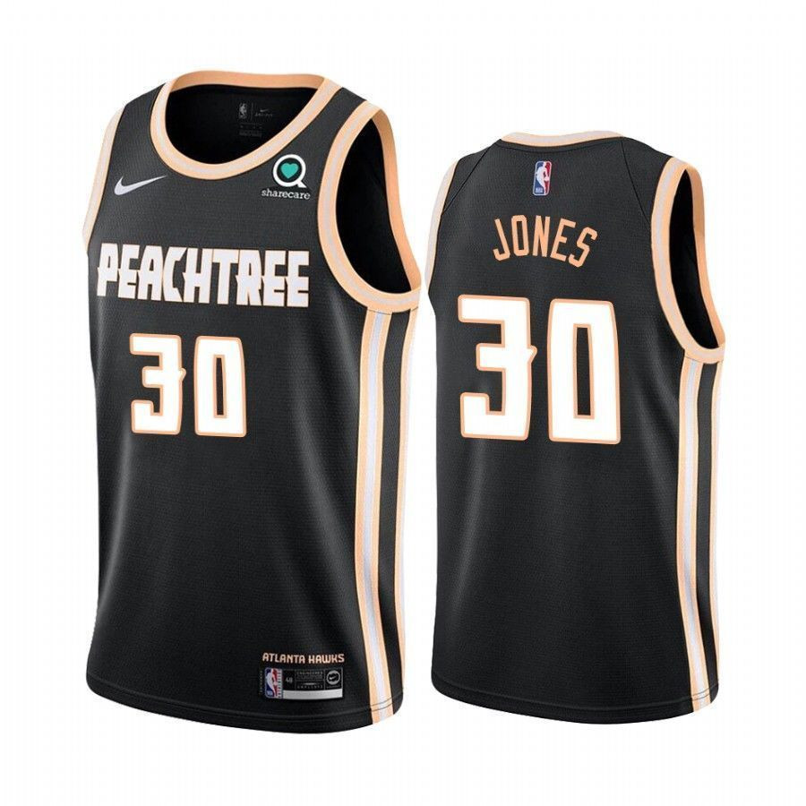 Men's Atlanta Hawks Damian Jones 30 City Men's Jersey