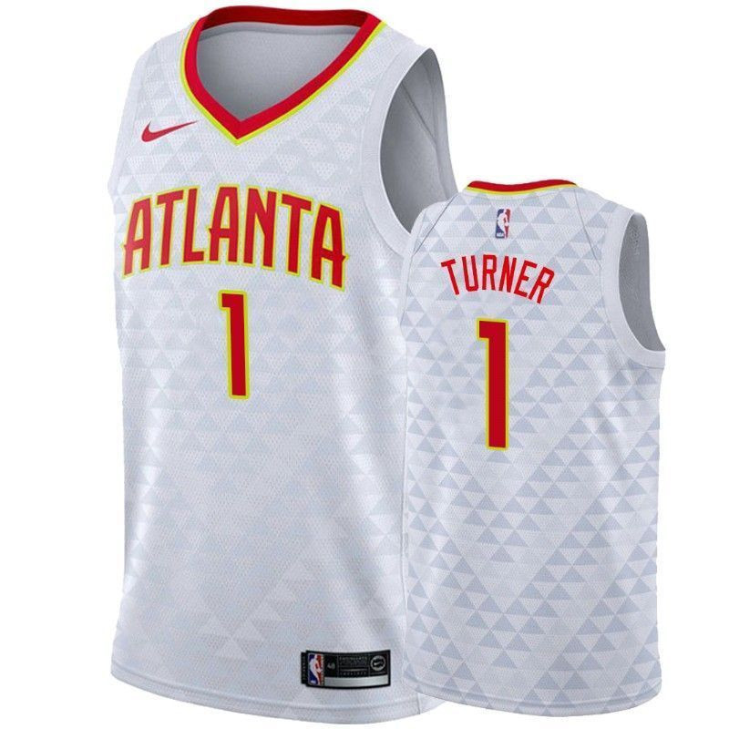 Men's Atlanta Hawks Evan Turner 1 Association Jersey