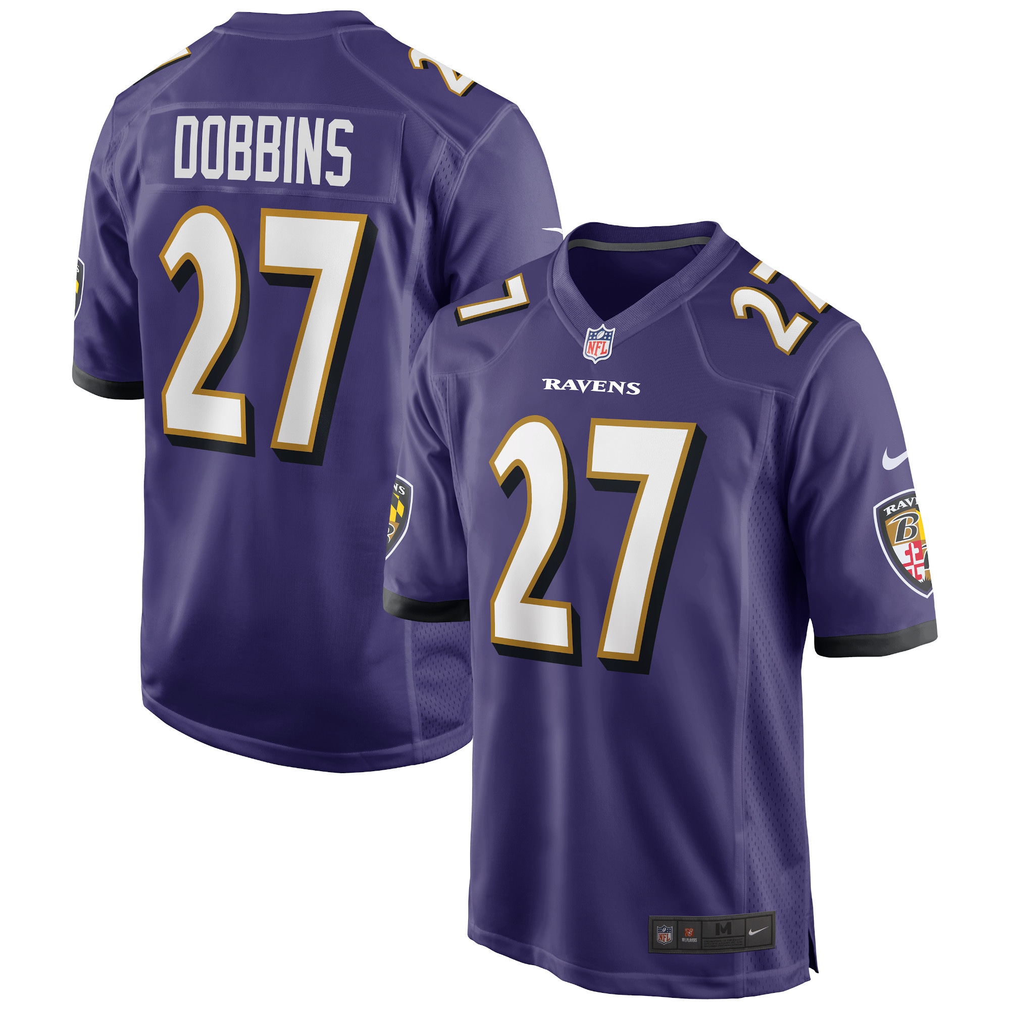 Men's Baltimore Ravens J.k. Dobbins Purple Game Jersey Js2624