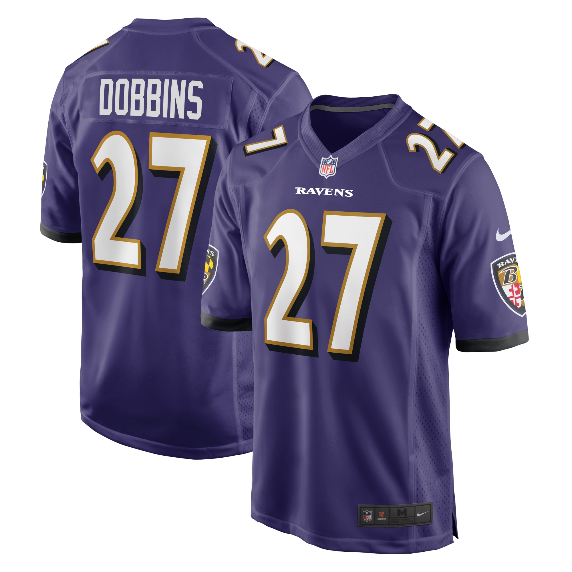 Men's Baltimore Ravens J.k. Dobbins Purple Game Team Jersey Js5715