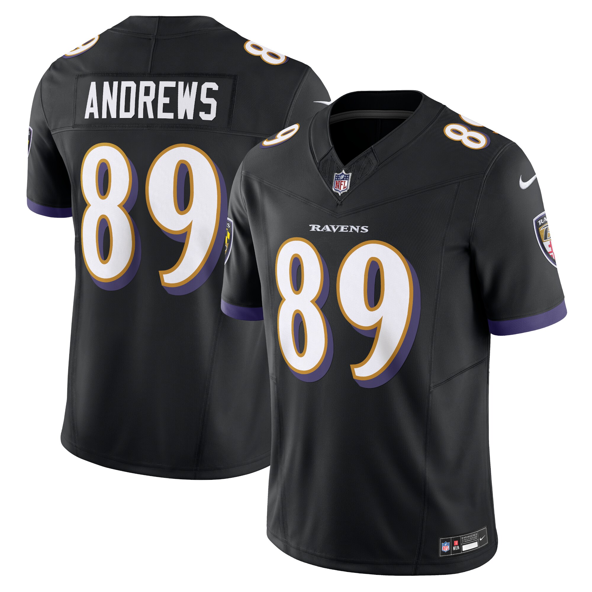 Men's Baltimore Ravens Mark Andrews Black Vapor F.u.s.e. Limited Jersey Js6002