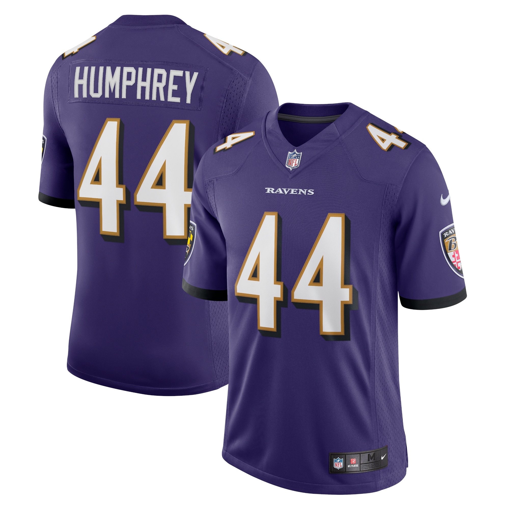 Men's Baltimore Ravens Marlon Humphrey Purple Vapor Limited Jersey Js9065
