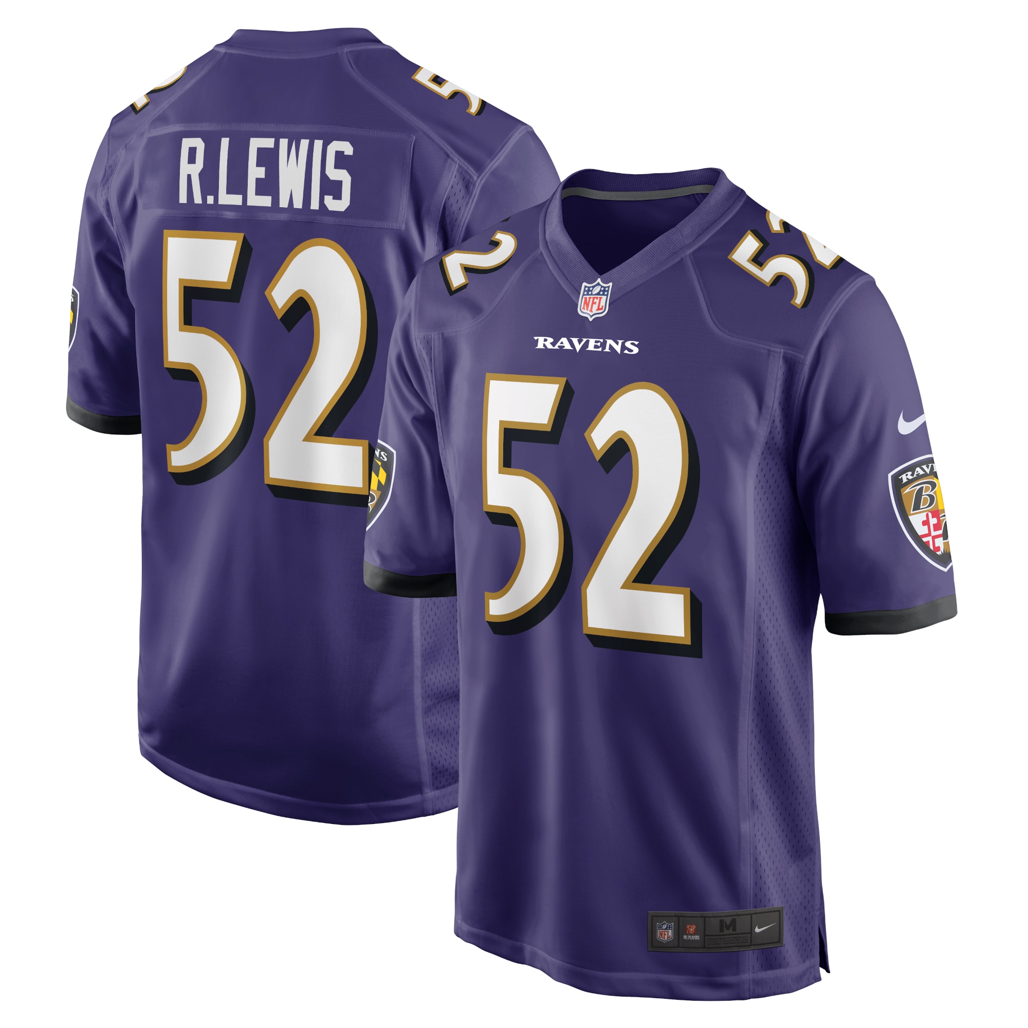 Men's Baltimore Ravens Ray Lewis Purple Retired Player Game Jersey Js8701
