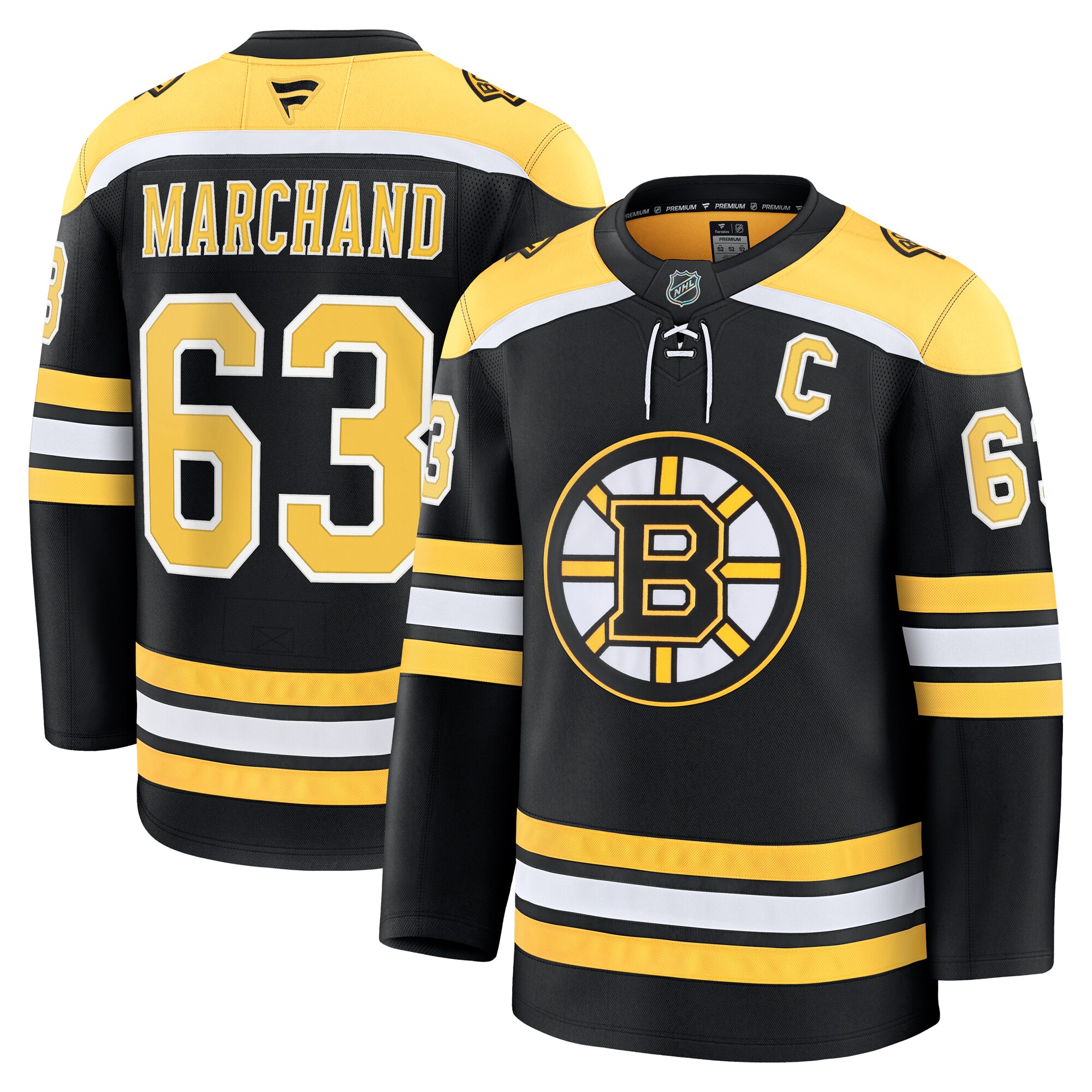 Men's Boston Bruins Brad Marchand Black Home Premium Jersey
