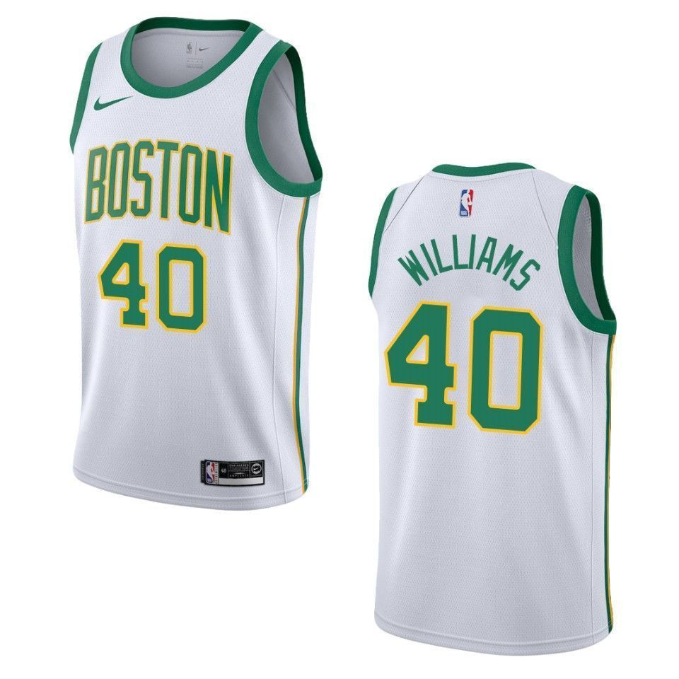Men's Boston Celtics 40 Grant Williams City Swingman Jersey - White