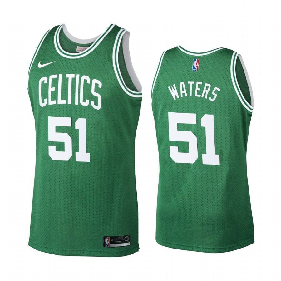 Men's Boston Celtics 51 Tremont Waters Green Hardwood Classics Jersey