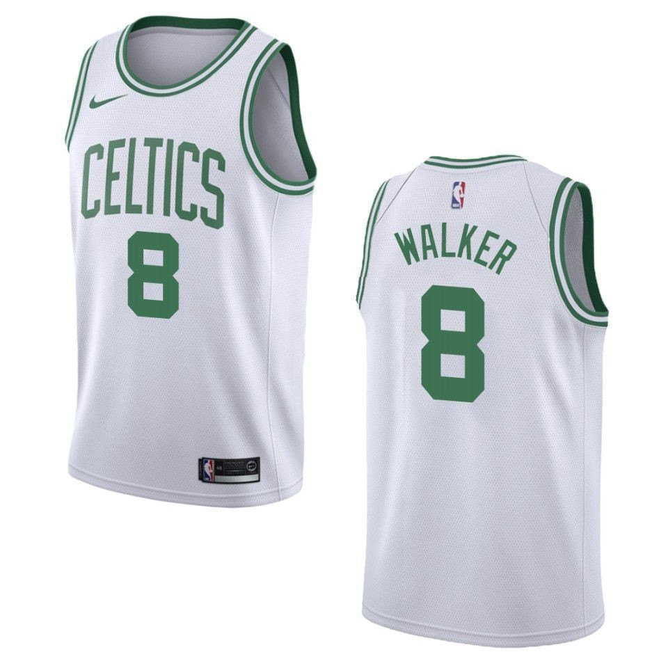 Men's Boston Celtics 8 Kemba Walker Association Swingman Jersey - White