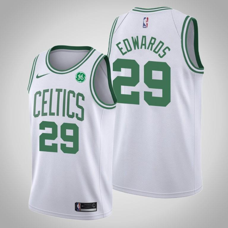 Men's Boston Celtics Carsen Edwards 29 White Swingman Jersey - Association Edition - Men Jersey