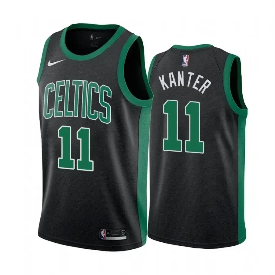 Men's Boston Celtics Enes Kanter 11 Statet Jersey