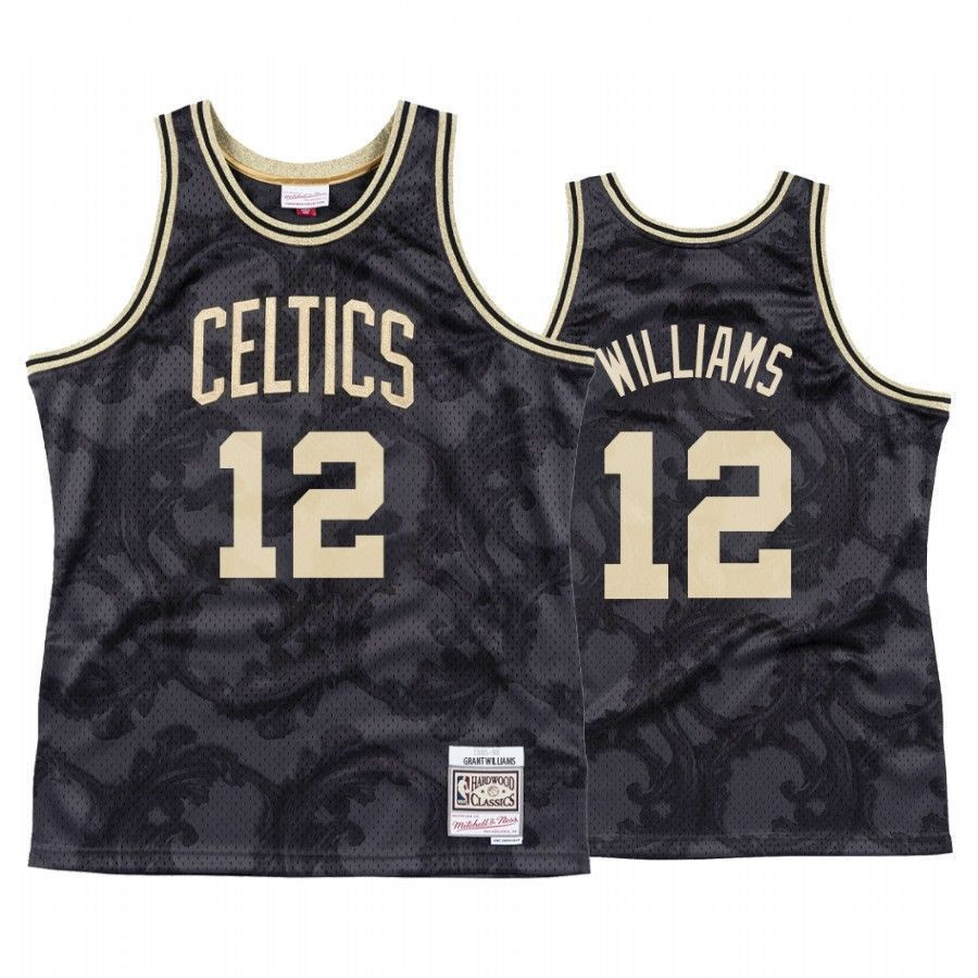 Men's Boston Celtics Grant Williams Black Toile Black Jersey