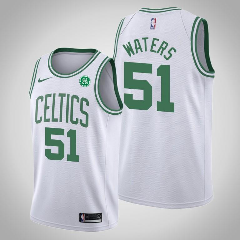 Men's Boston Celtics Tremont Waters 51 White Swingman Jersey - Association Edition - Men Jersey