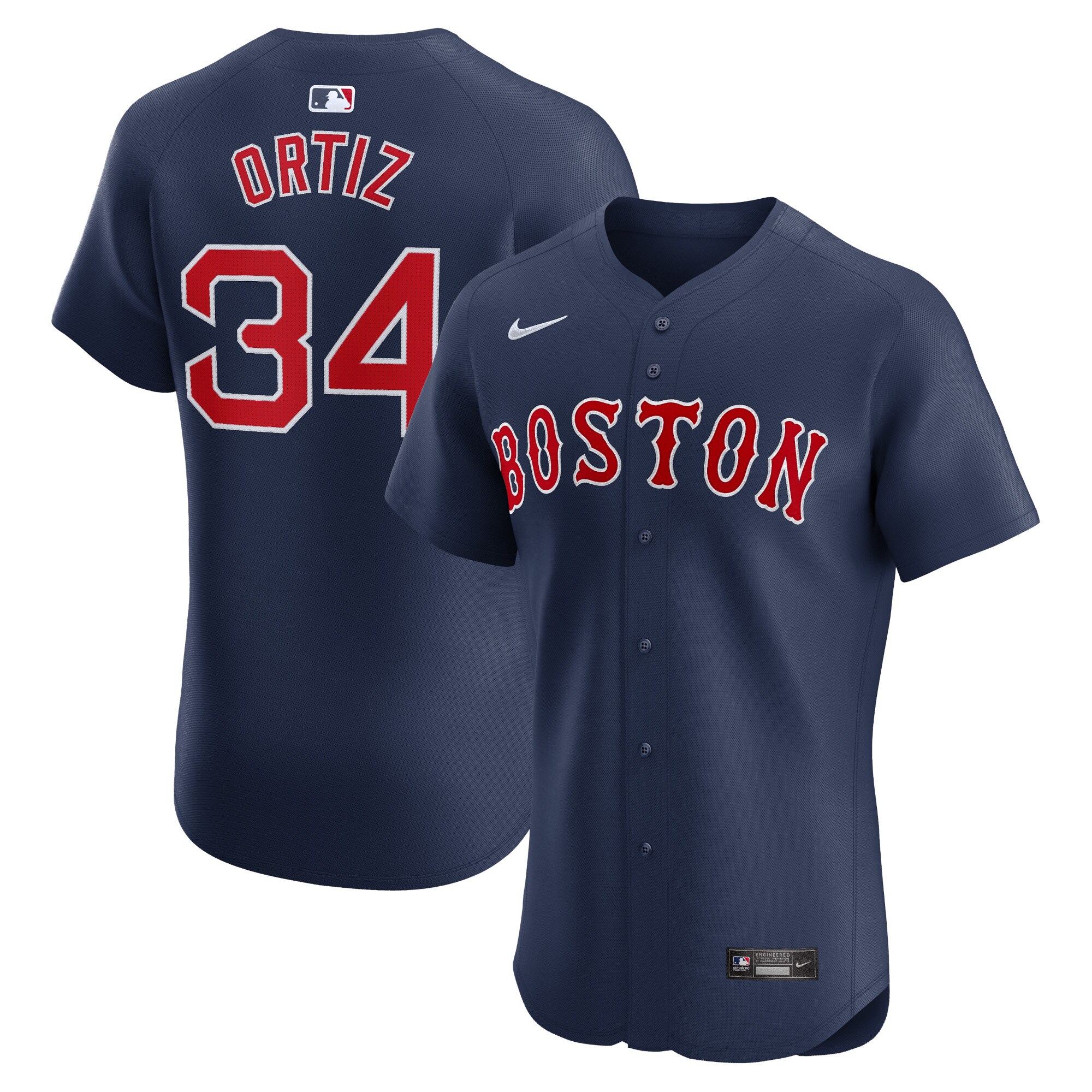 Men's Boston Red Sox David Ortiz Navy Alternate Elite Player Jersey