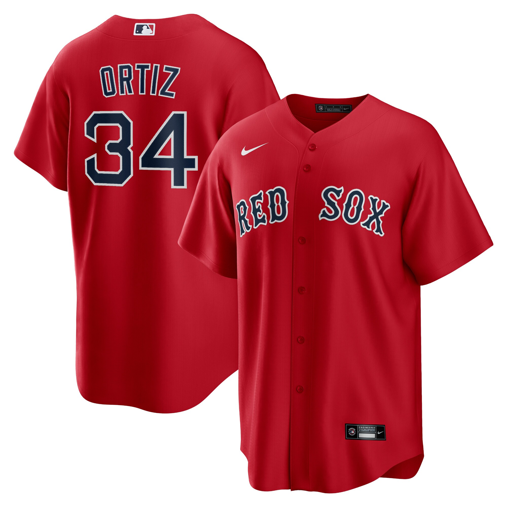 Men's Boston Red Sox David Ortiz Red Alternate Player Jersey