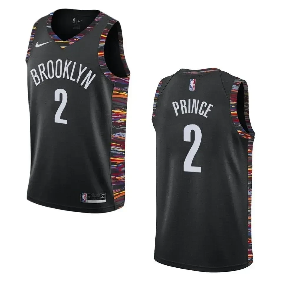 Men's Brooklyn Nets 2 Taurean Prince City Swingman Jersey - Black