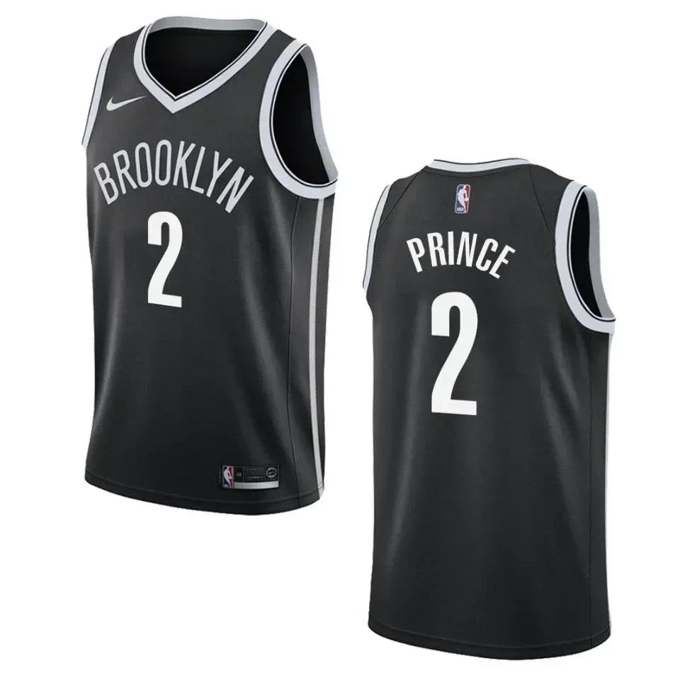 Men's Brooklyn Nets 2 Taurean Prince Icon Swingman Jersey - Black
