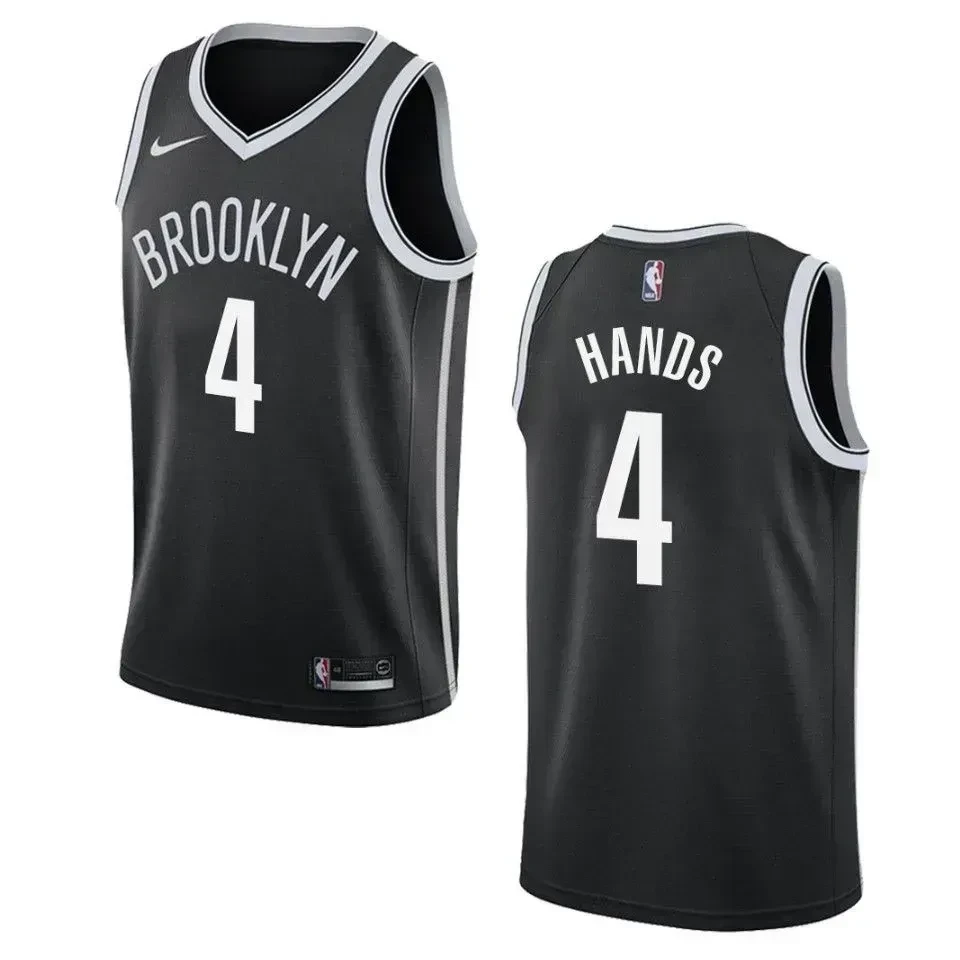 Men's Brooklyn Nets 4 Jaylen Hands Icon Swingman Jersey - Black