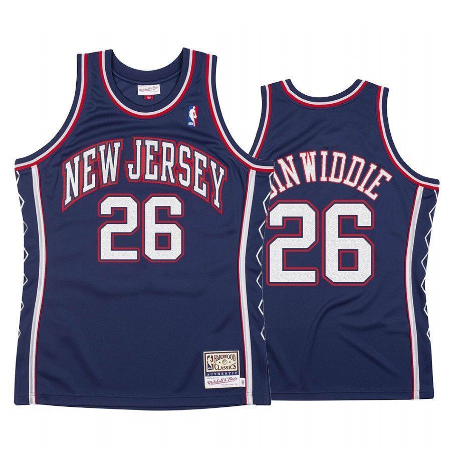 Men's Brooklyn Nets Spencer Dinwiddie 26 Hardwood Classics Jersey