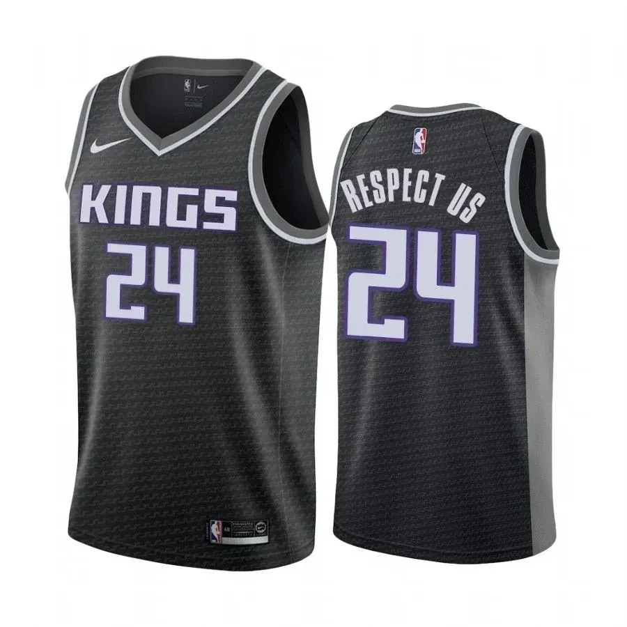 Men's Buddy Hield Respect Us Kings Statet Jersey