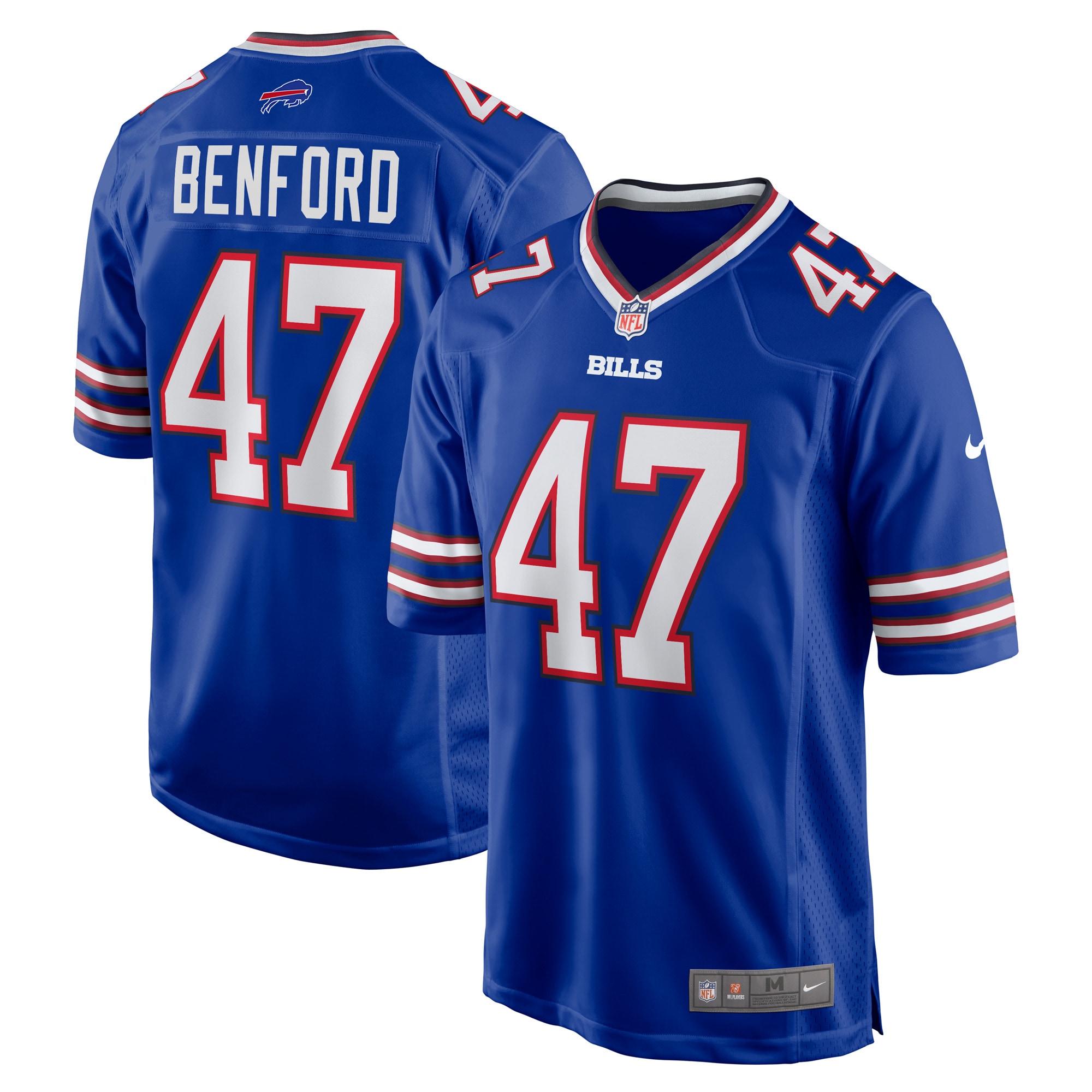 Men's Buffalo Bills Christian Benford Royal Game Jersey Js5638