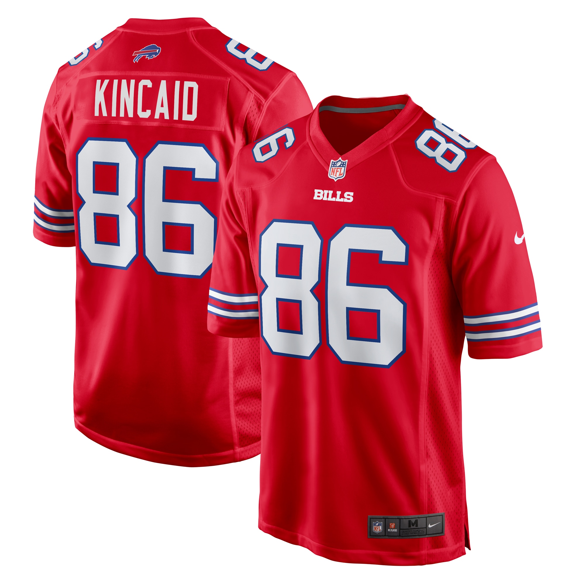 Men's Buffalo Bills Dalton Kincaid Red Alternate Game Jersey Js7181