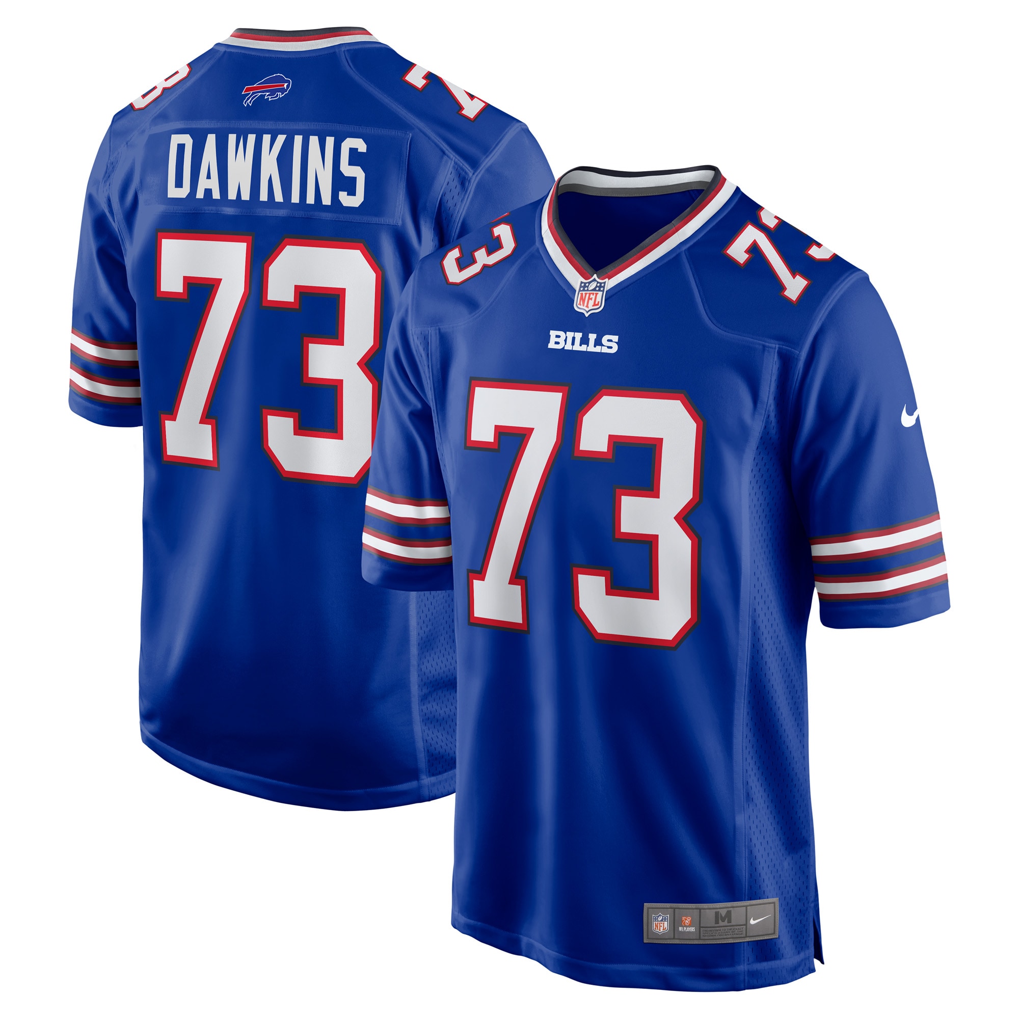 Men's Buffalo Bills Dion Dawkins Royal Game Player Jersey Js3239
