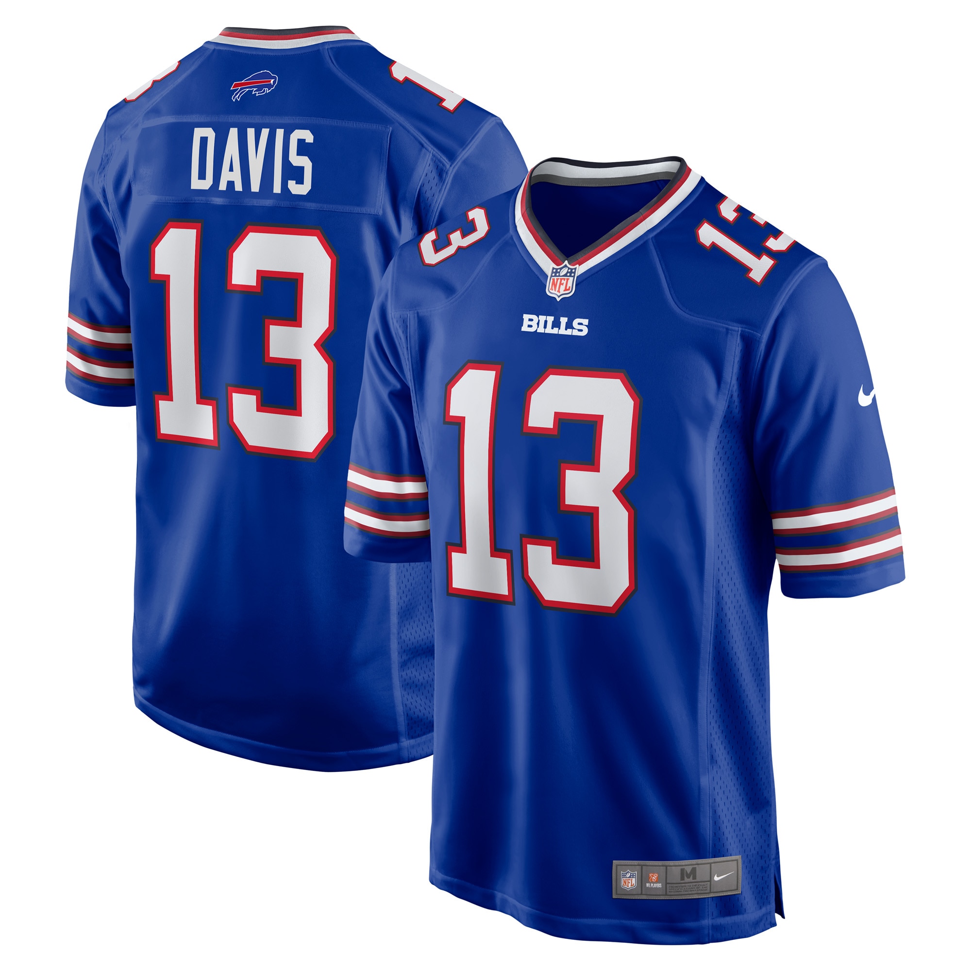 Men's Buffalo Bills Gabriel Davis Royal Team Game Player Jersey Js3153
