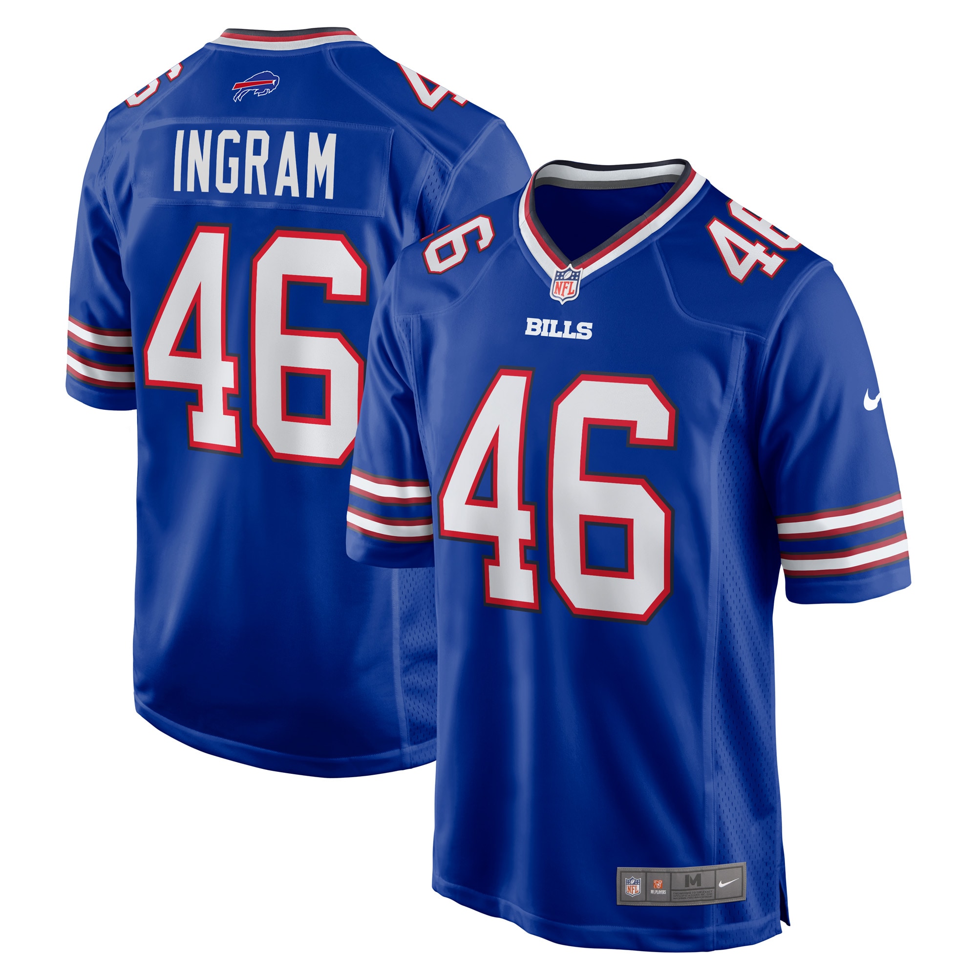 Men's Buffalo Bills Ja'marcus Ingram Royal Player Game Jersey Js3844