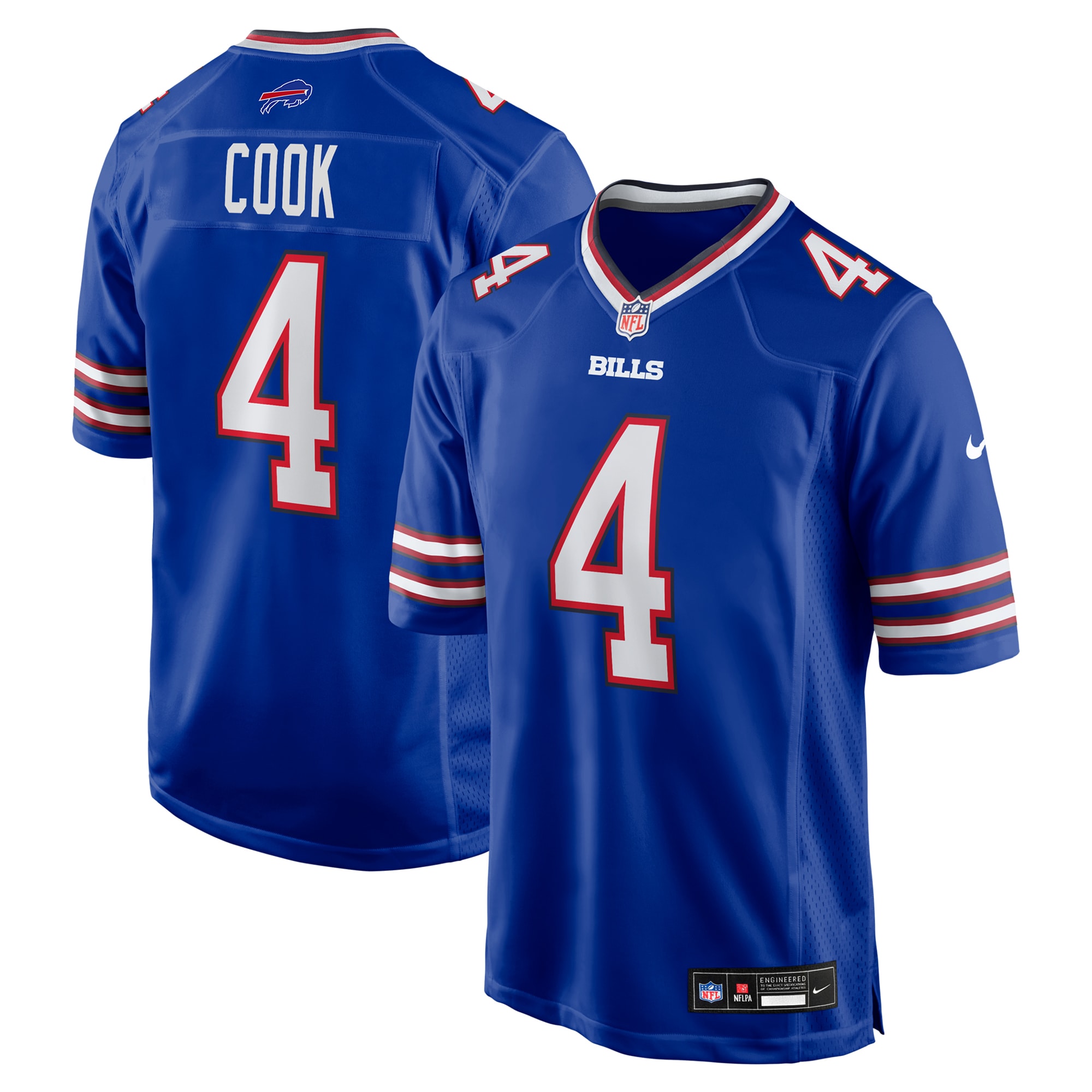Men's Buffalo Bills James Cook Royal Game Player Jersey Js2685